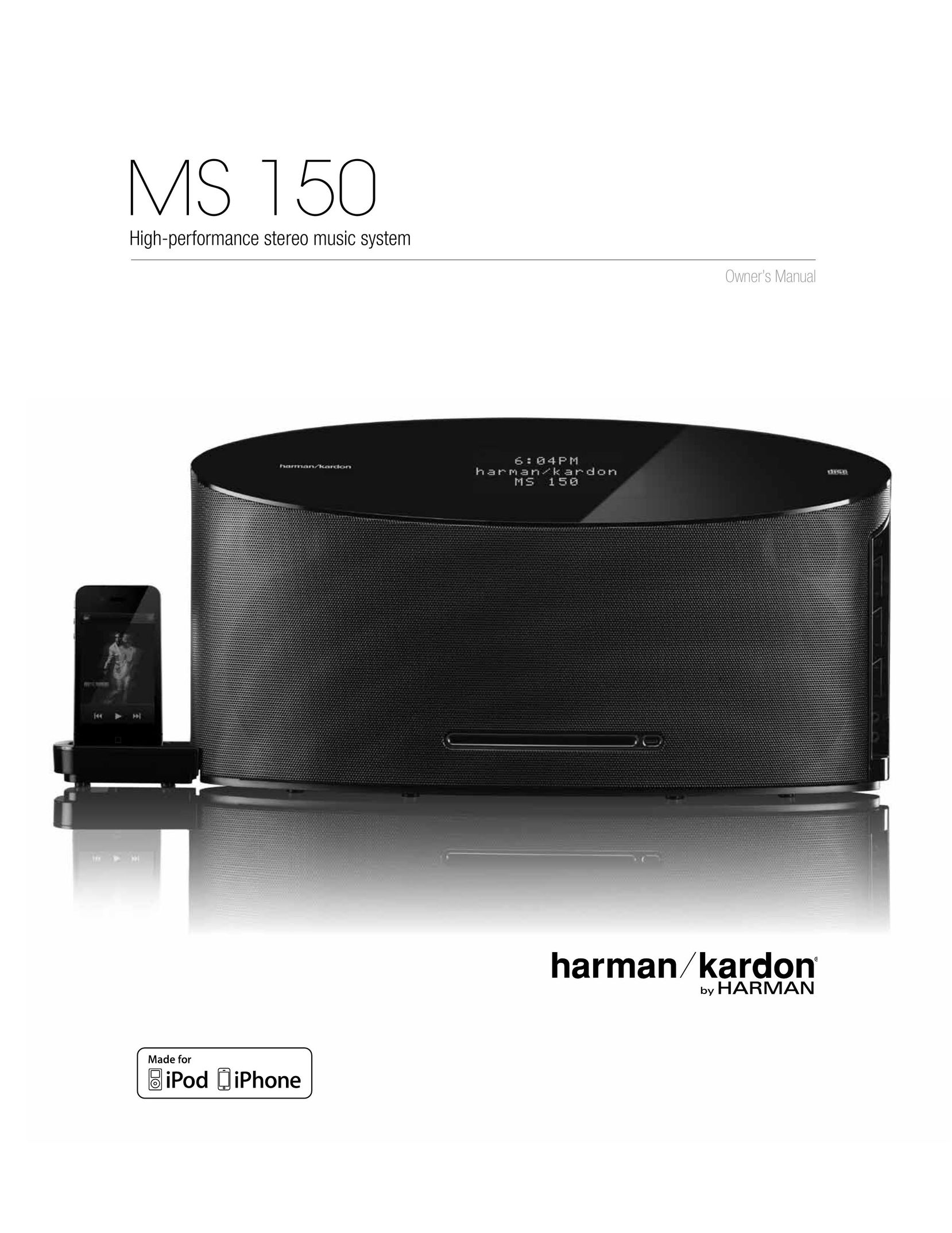 Harman-Kardon MS 150 Stereo System User Manual
