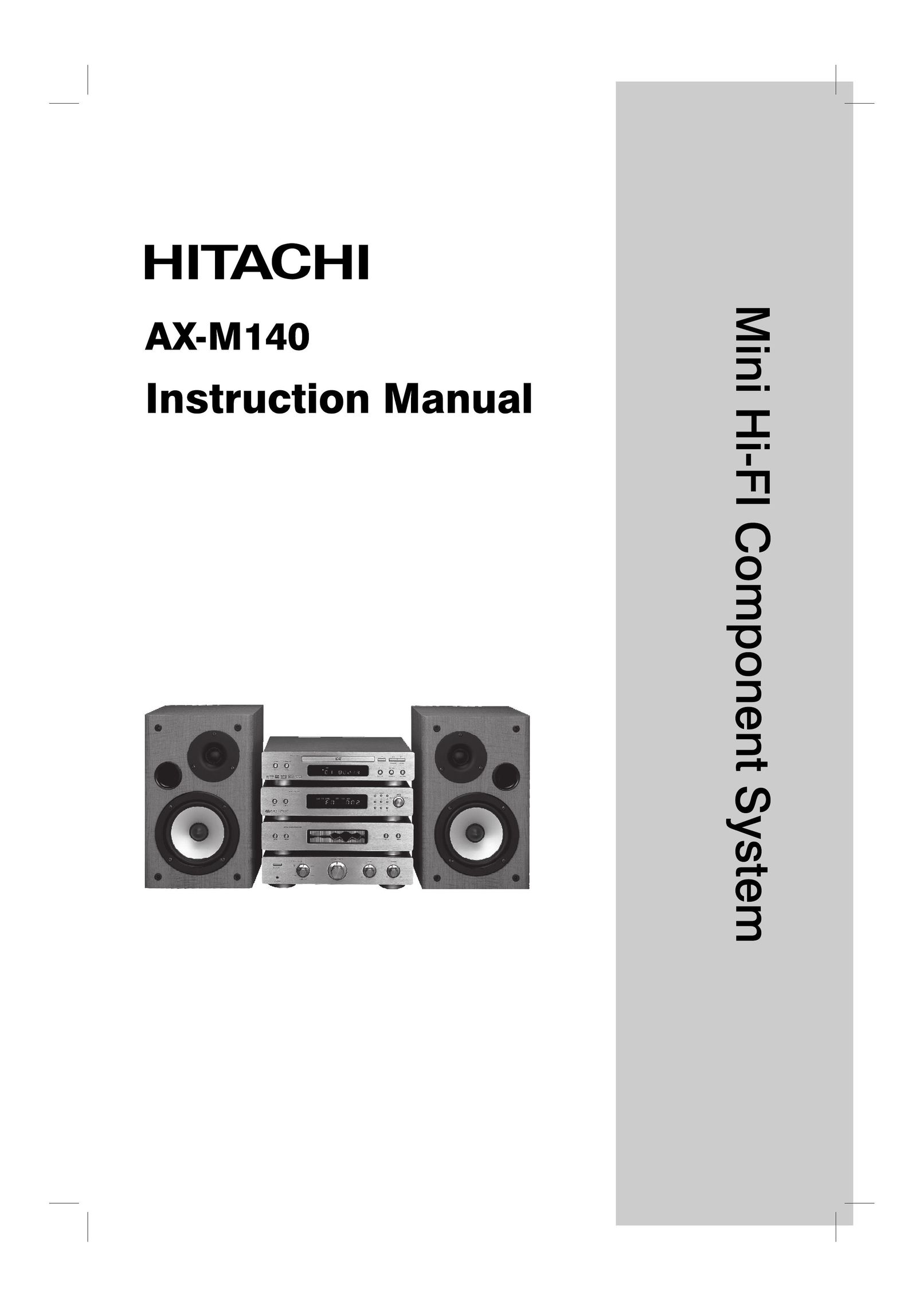 Hitachi AX-M140 Stereo System User Manual