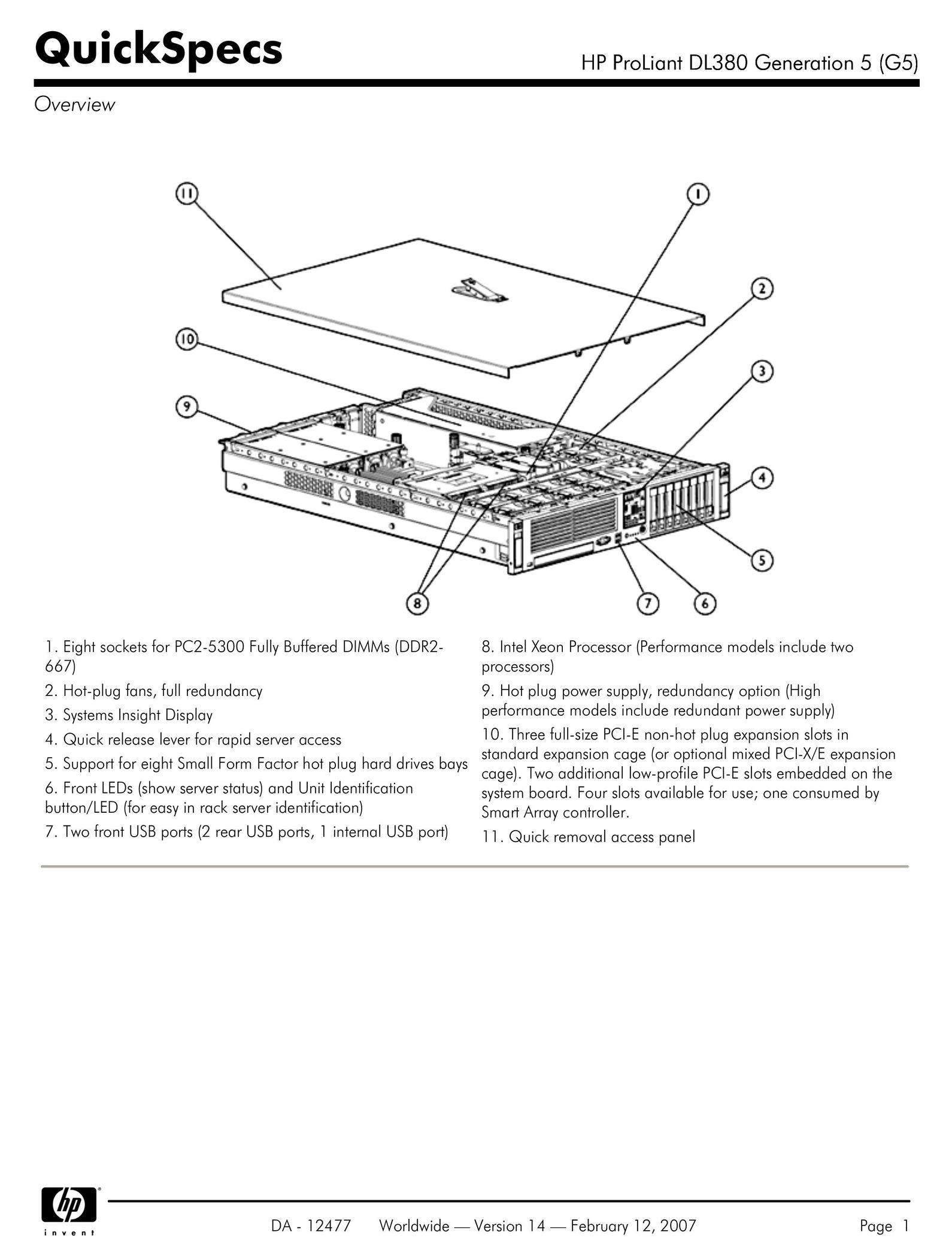 HP (Hewlett-Packard) DL380 Stereo System User Manual