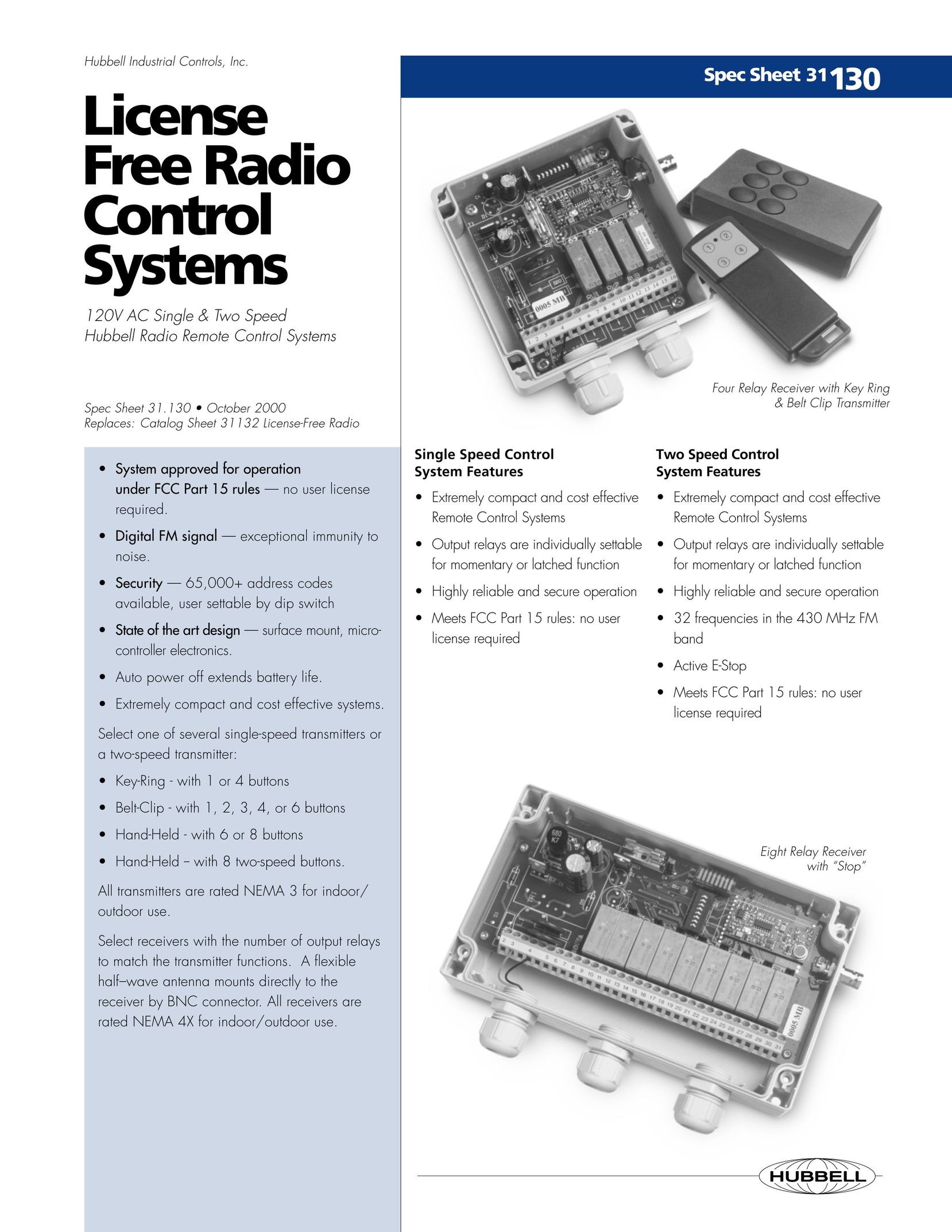 Hubbell 31.130 Stereo System User Manual