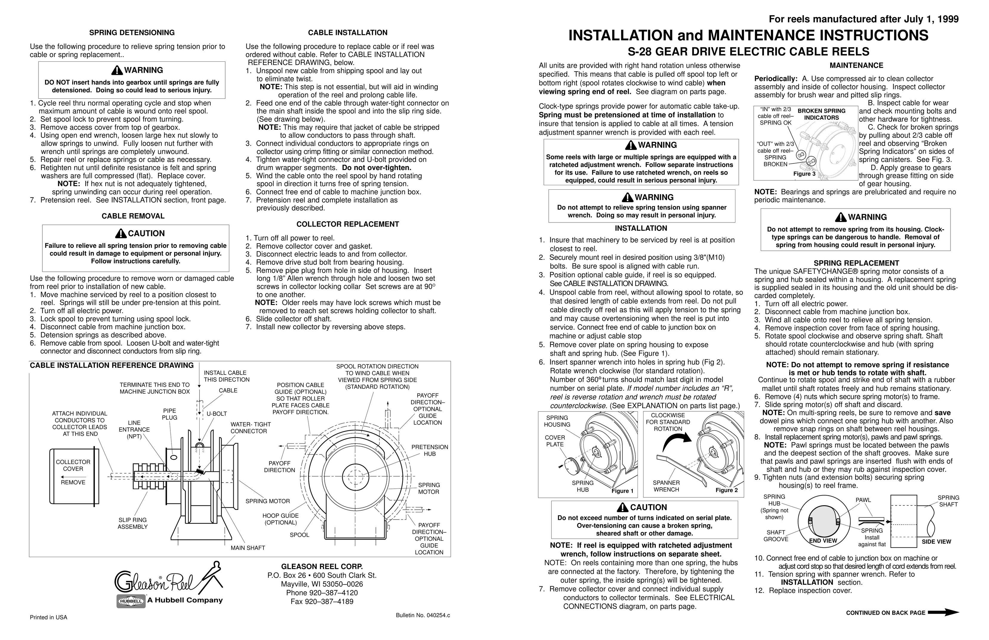 Hubbell S-28 Stereo System User Manual