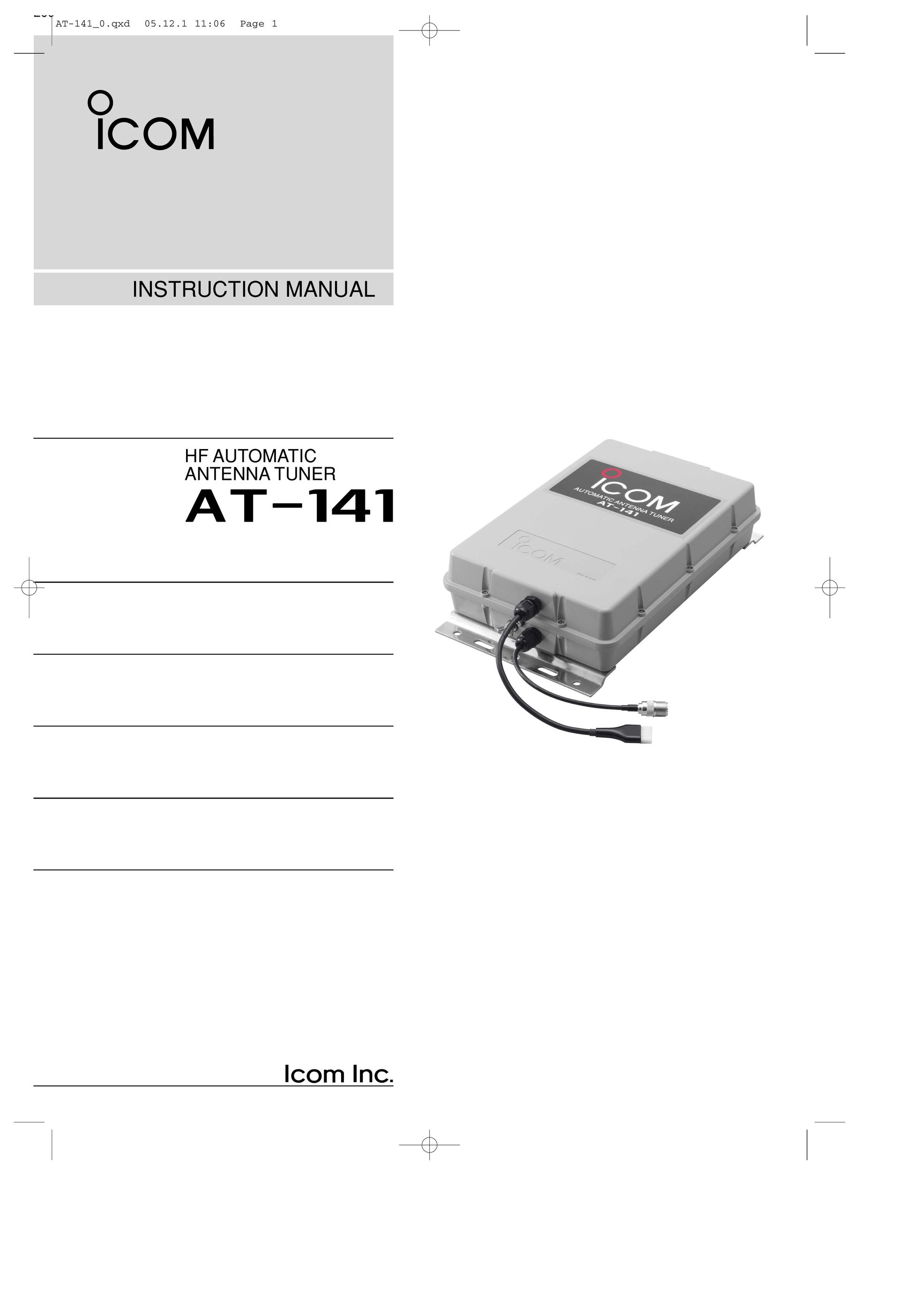 Icom AT-141 Stereo System User Manual