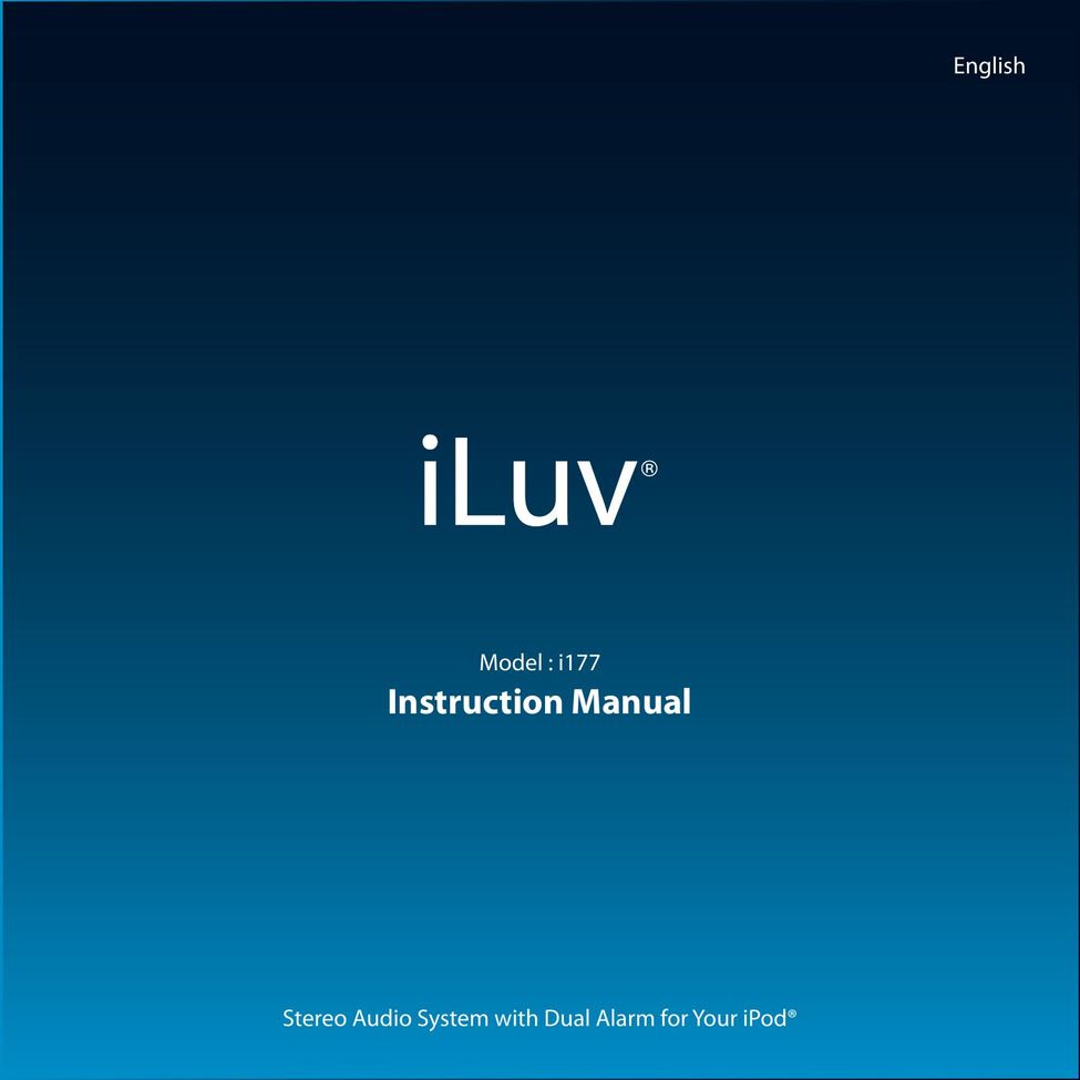 Iluv I177 Stereo System User Manual