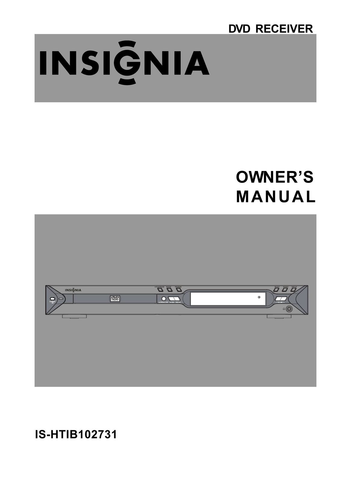 Insignia IS-HTIB102731 Stereo System User Manual