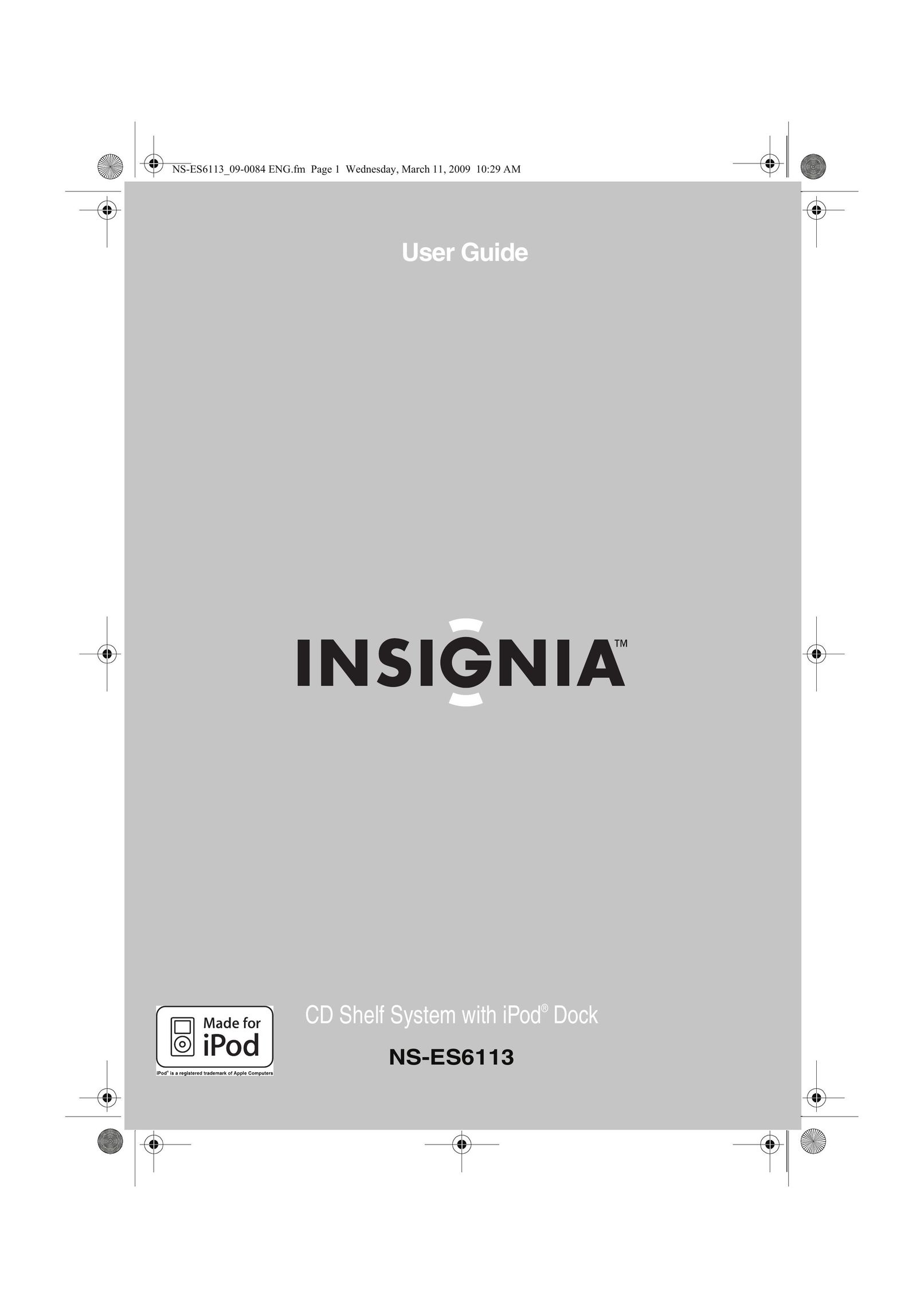 Insignia NS-ES6113 Stereo System User Manual