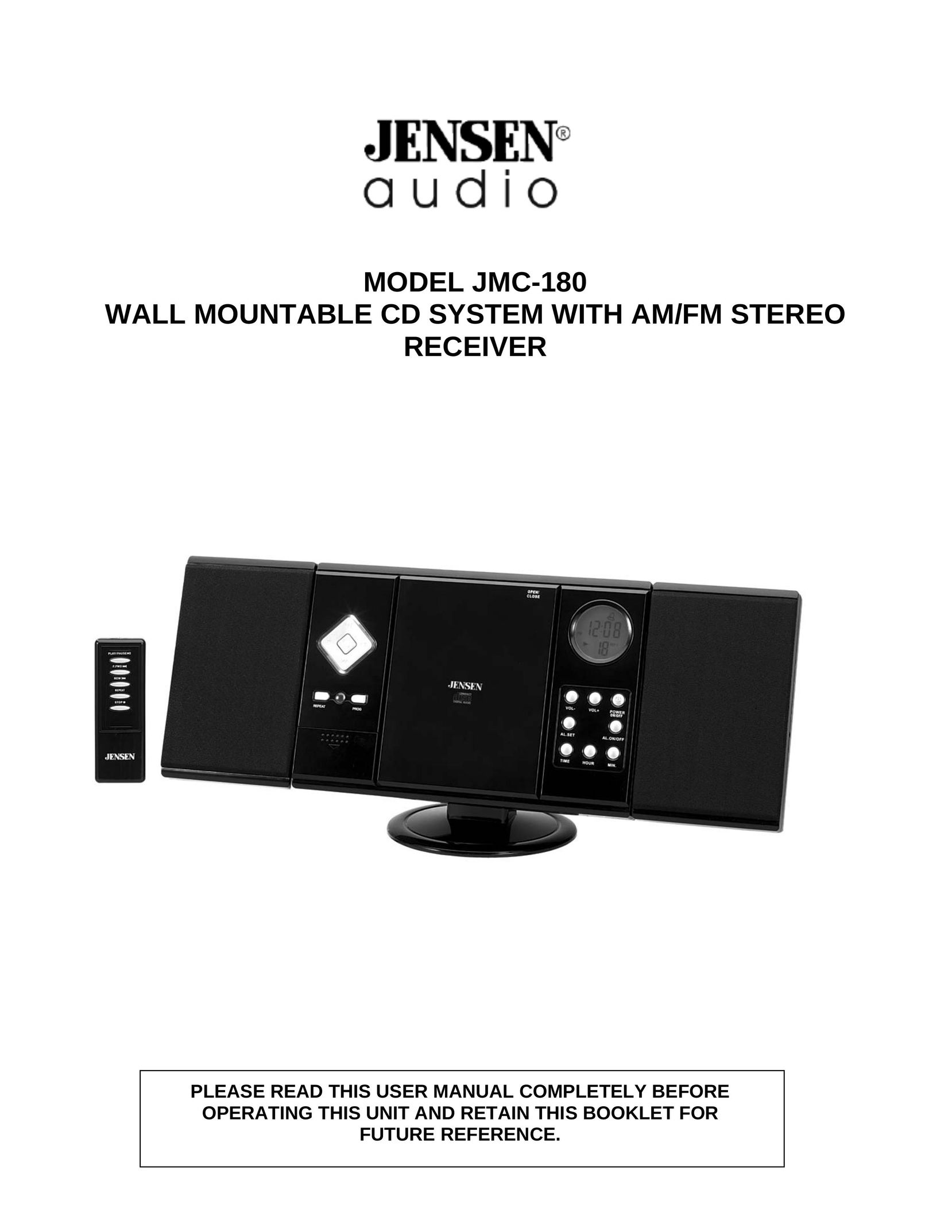 Jensen JMC-180 Stereo System User Manual