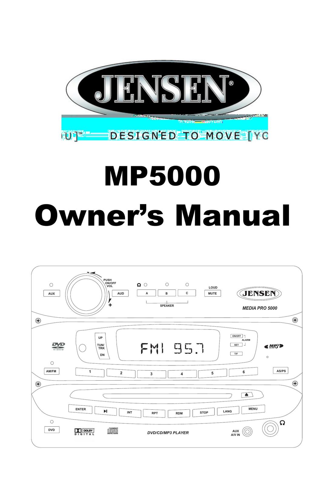 Jensen Tools Media PRO 5000 Stereo System User Manual