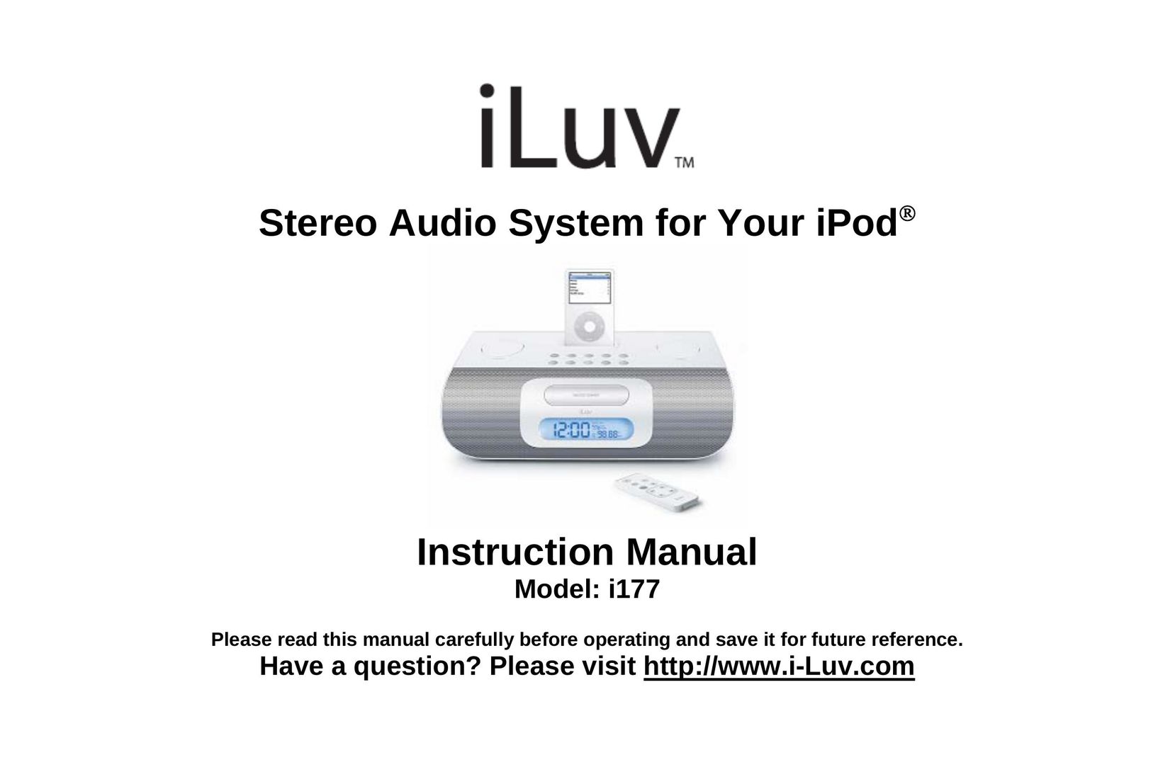 Jwin i177 Stereo System User Manual