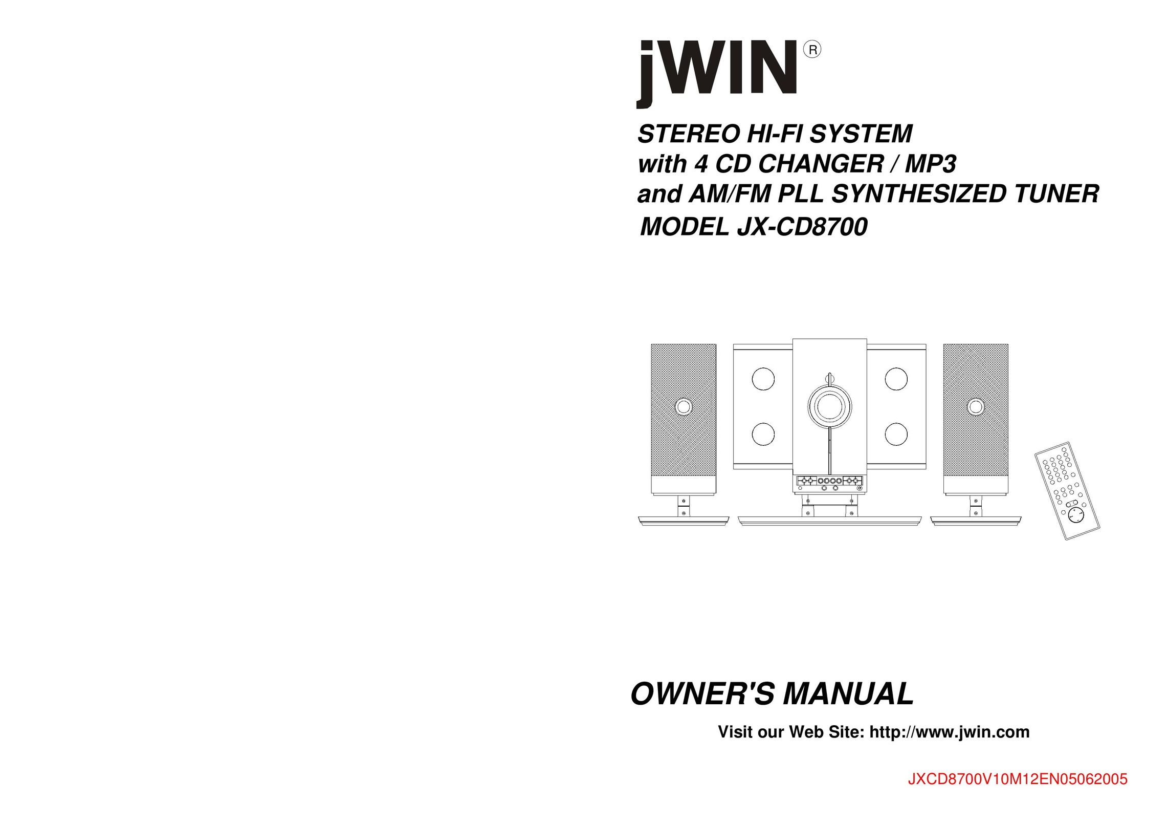 Jwin JX-CD8700 Stereo System User Manual