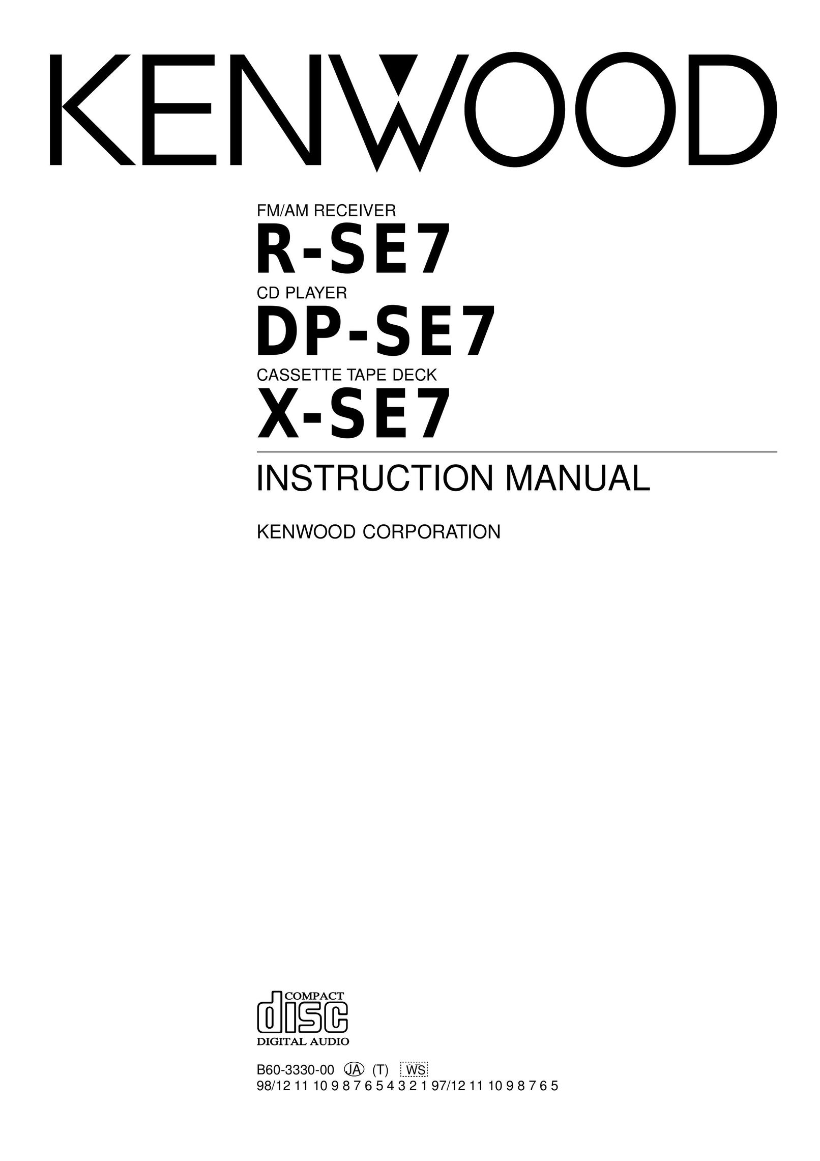 Kenwood DM-SE7 Stereo System User Manual