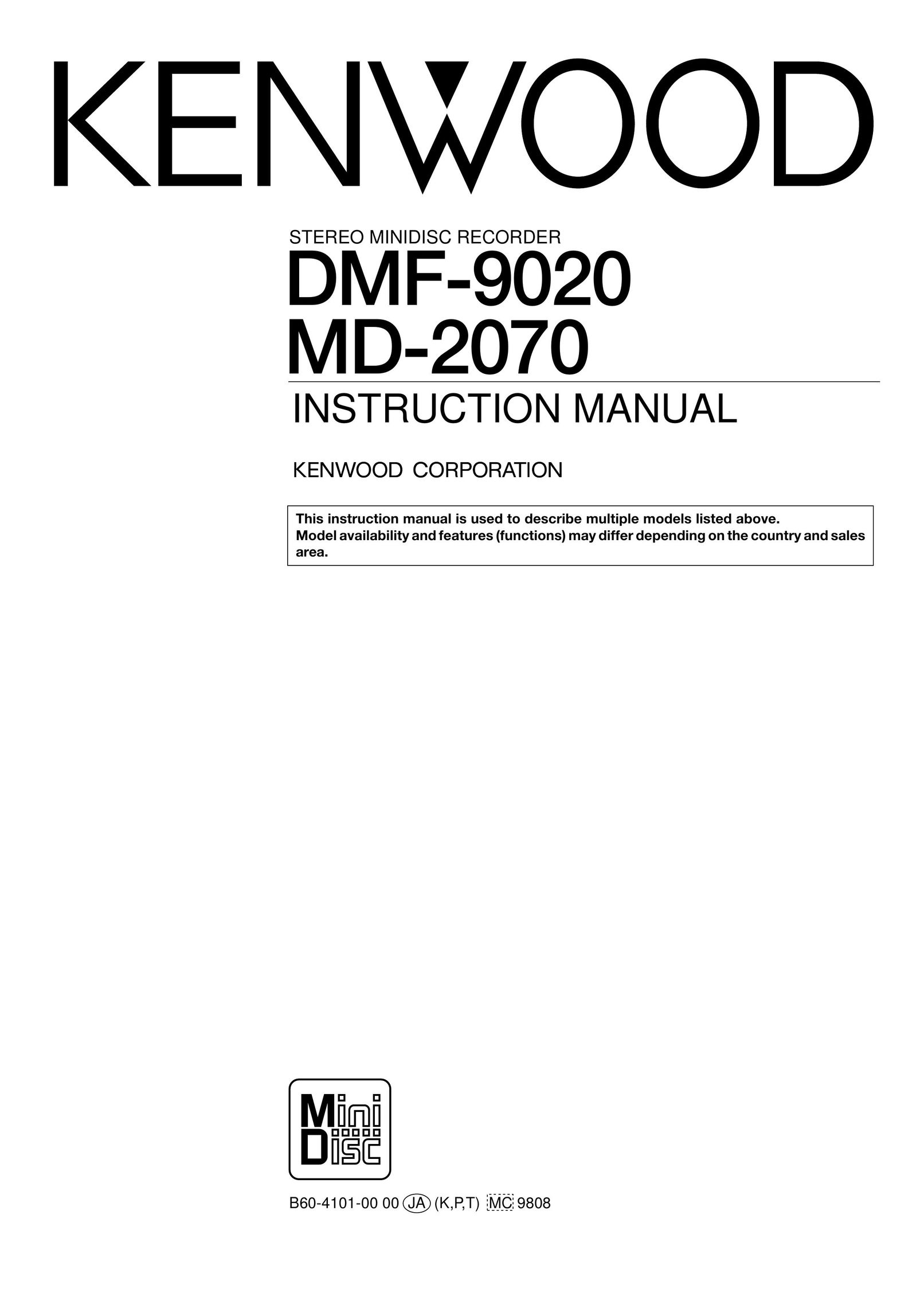 Kenwood DMF-9020 Stereo System User Manual