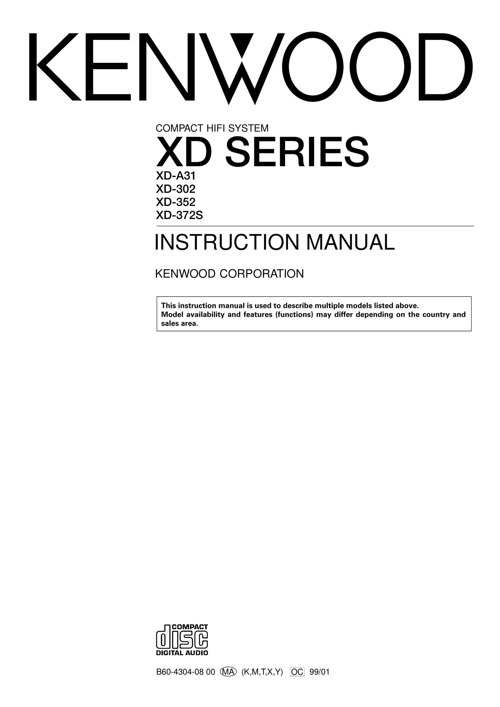 Kenwood DPX-302 Stereo System User Manual