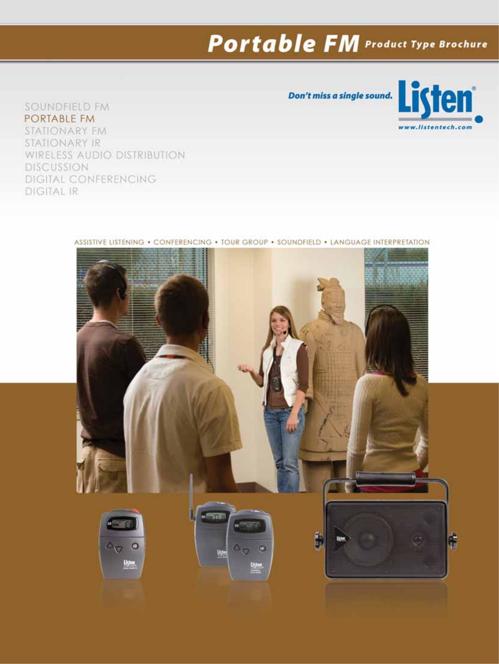 Listen Technologies Portable FM Stereo System User Manual