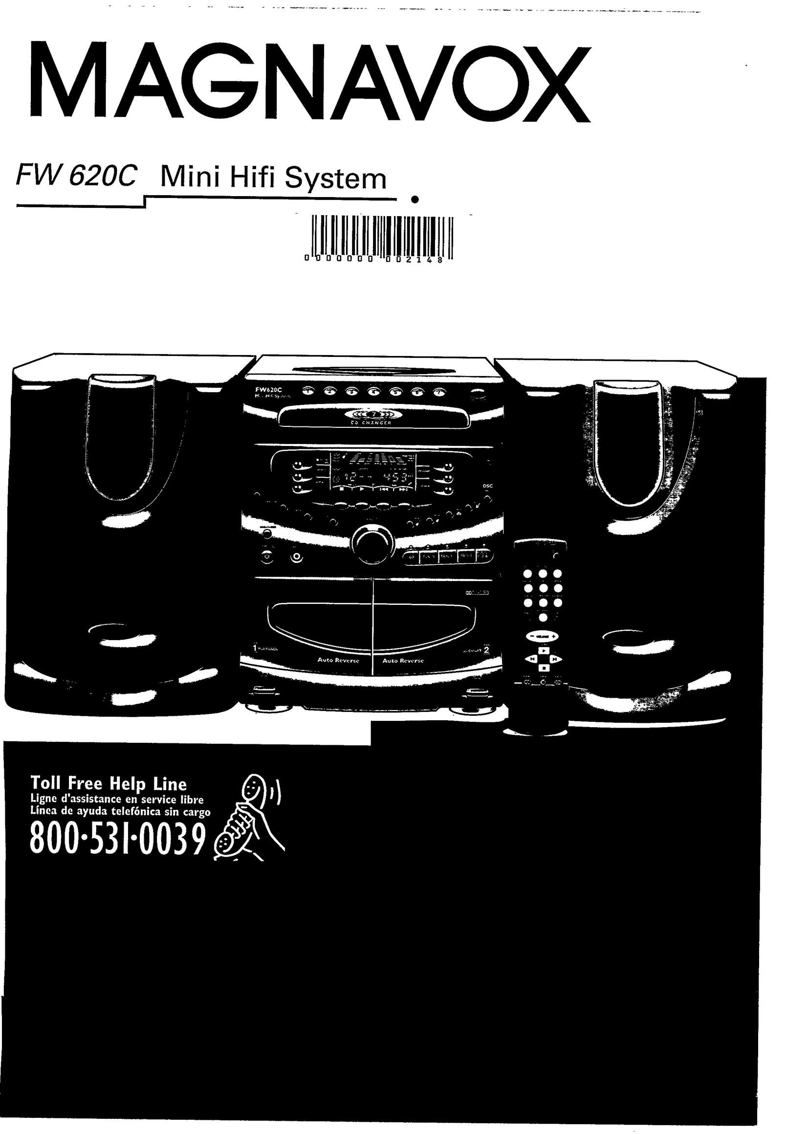 Magnavox FW620C Stereo System User Manual
