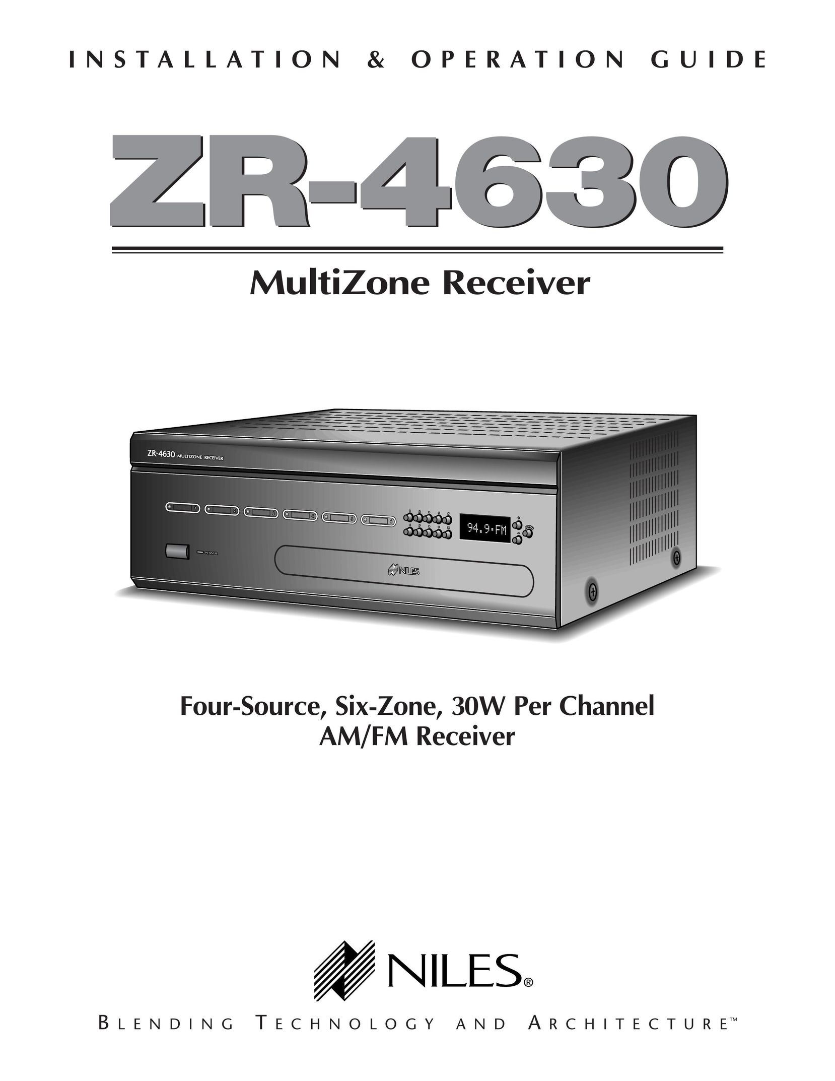 Niles Audio ZR-4630 Stereo System User Manual