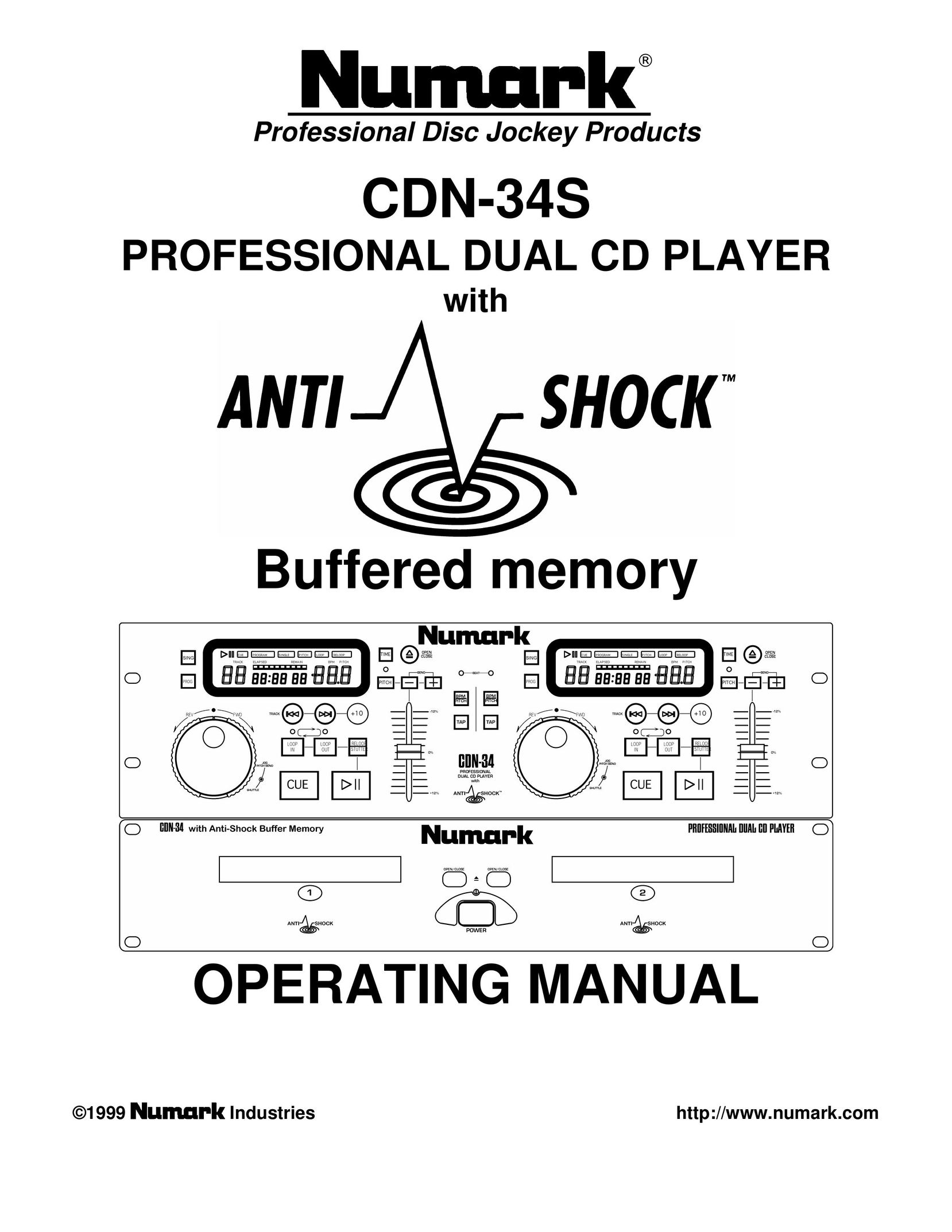 Numark Industries CDN-34S Stereo System User Manual