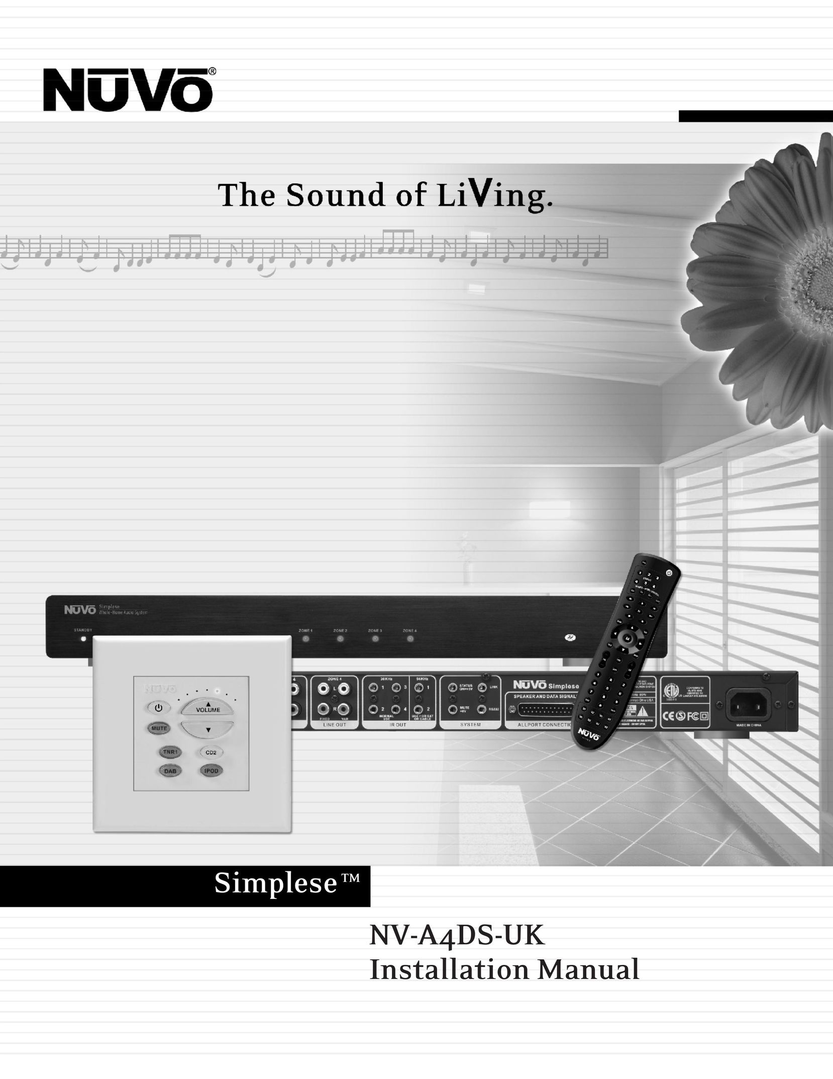 Nuvo NV-A4DS-UK Stereo System User Manual