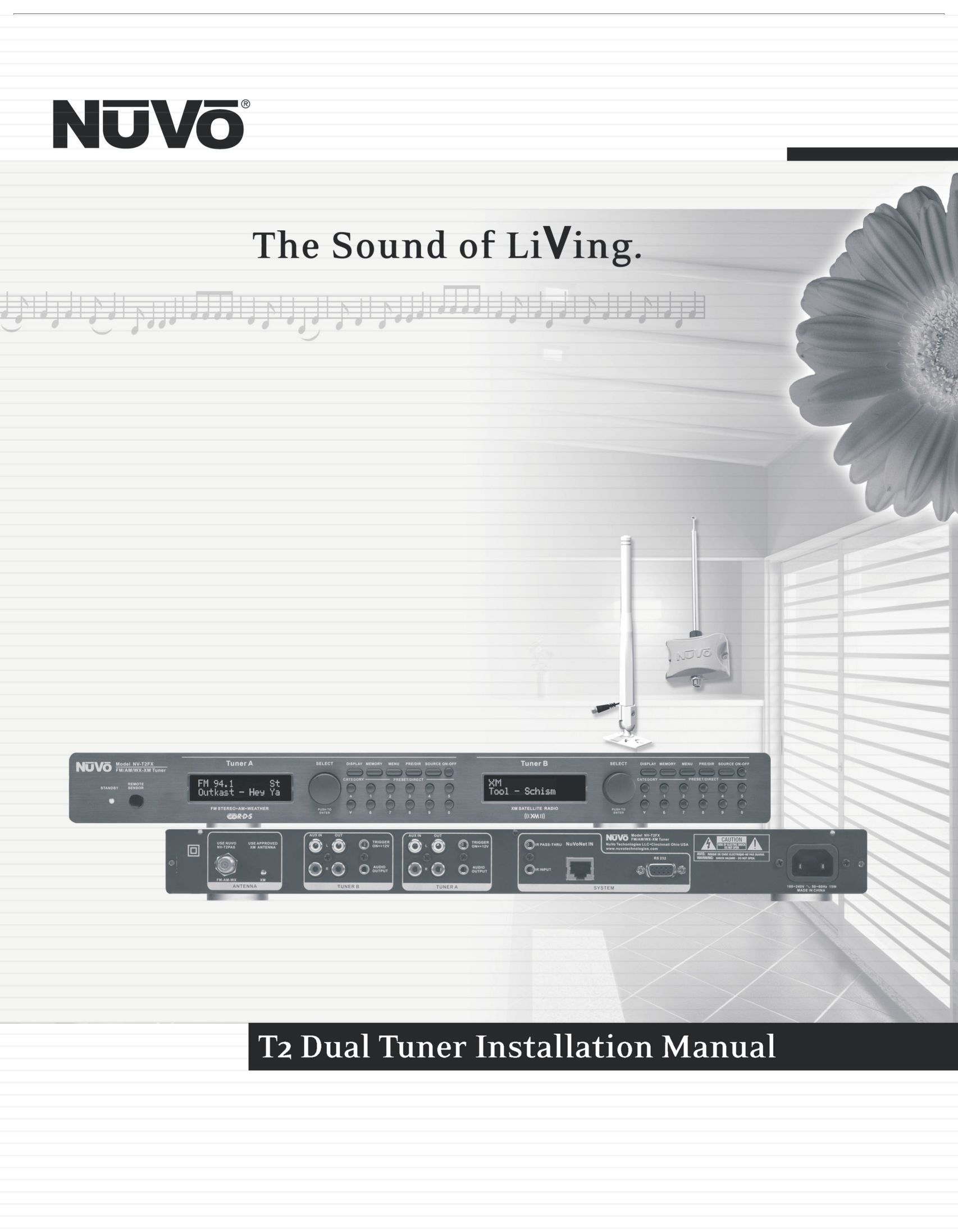 Nuvo NV-T2FX Stereo System User Manual