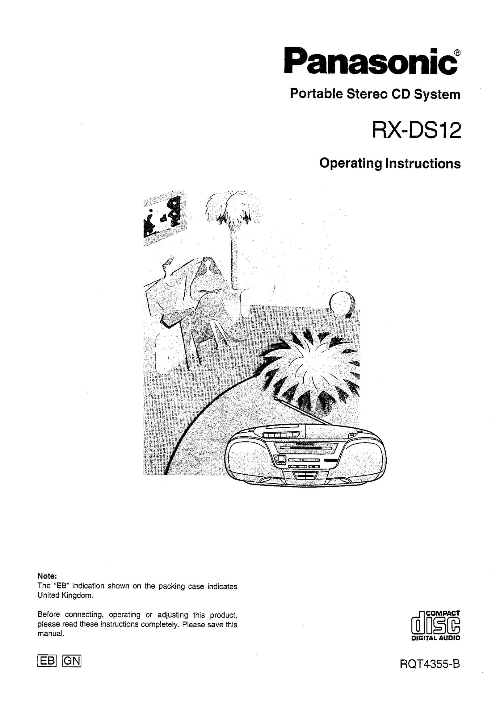 Panasonic RX-DS12 Stereo System User Manual