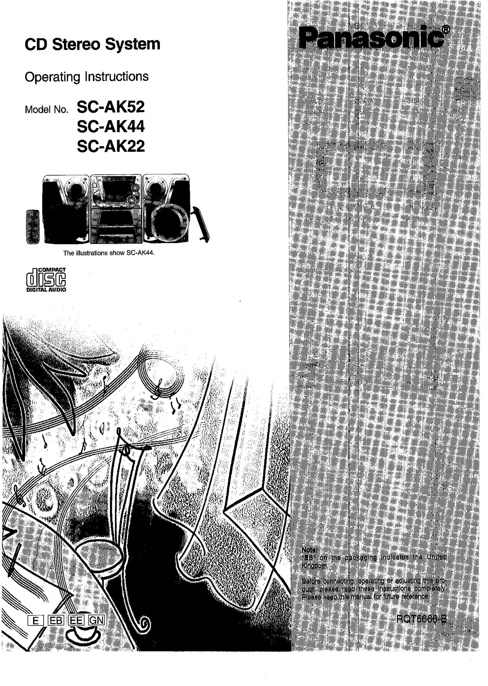 Panasonic SC- AK42 Stereo System User Manual