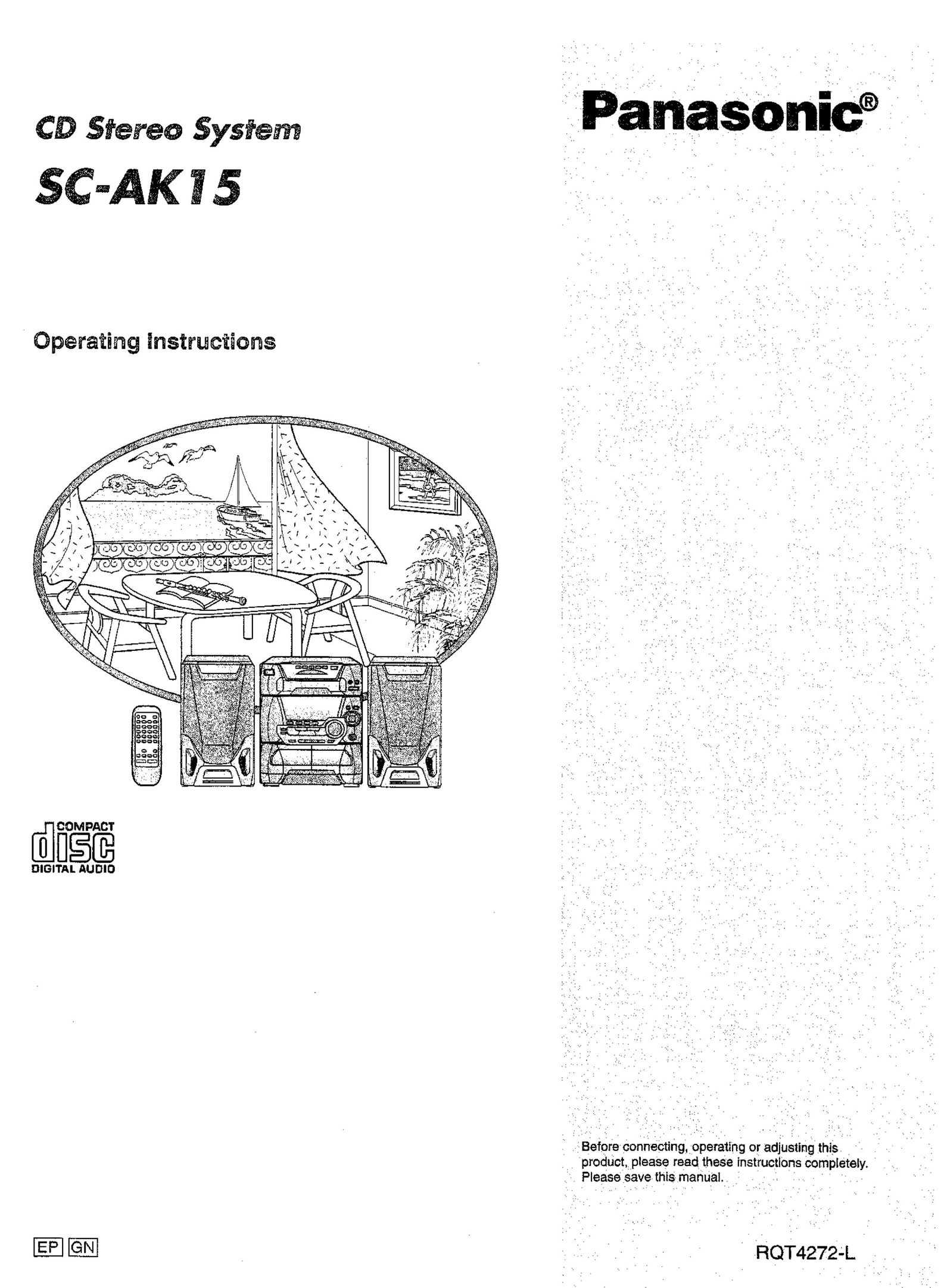 Panasonic SC-AK15 Stereo System User Manual