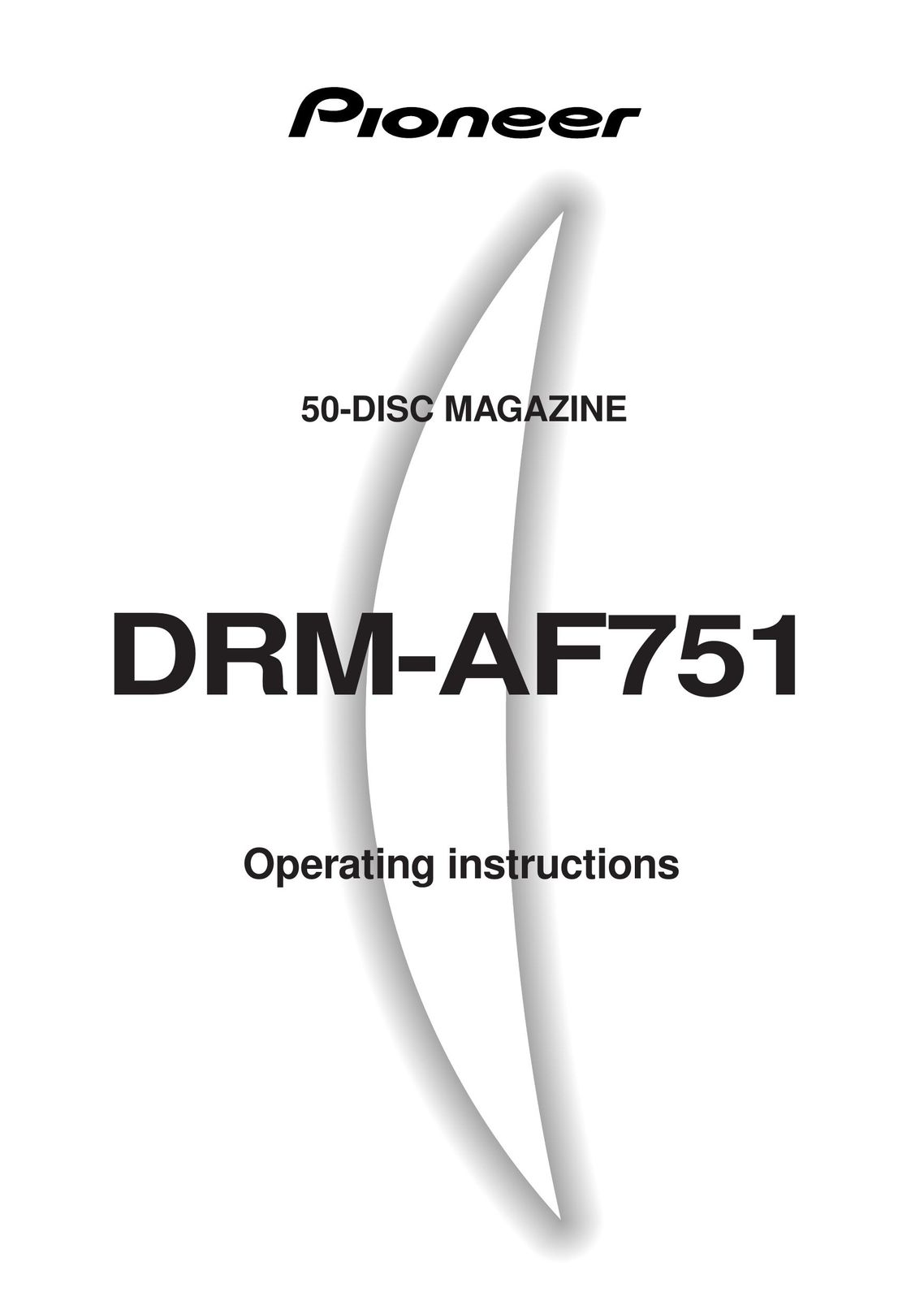 Pioneer DRM-AF751 Stereo System User Manual