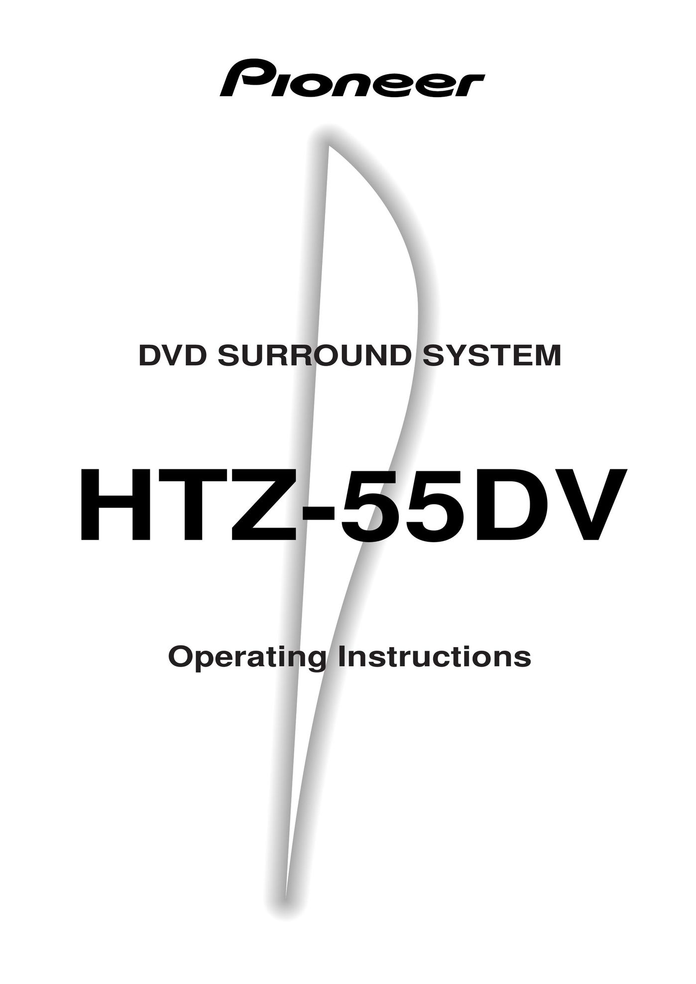 Pioneer HTZ-55DV Stereo System User Manual