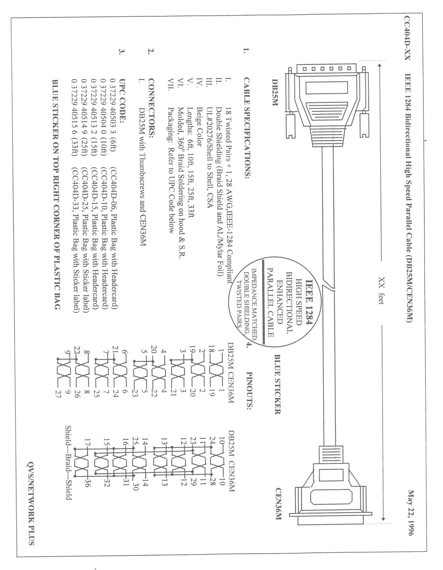 QVS CEN36M Stereo System User Manual