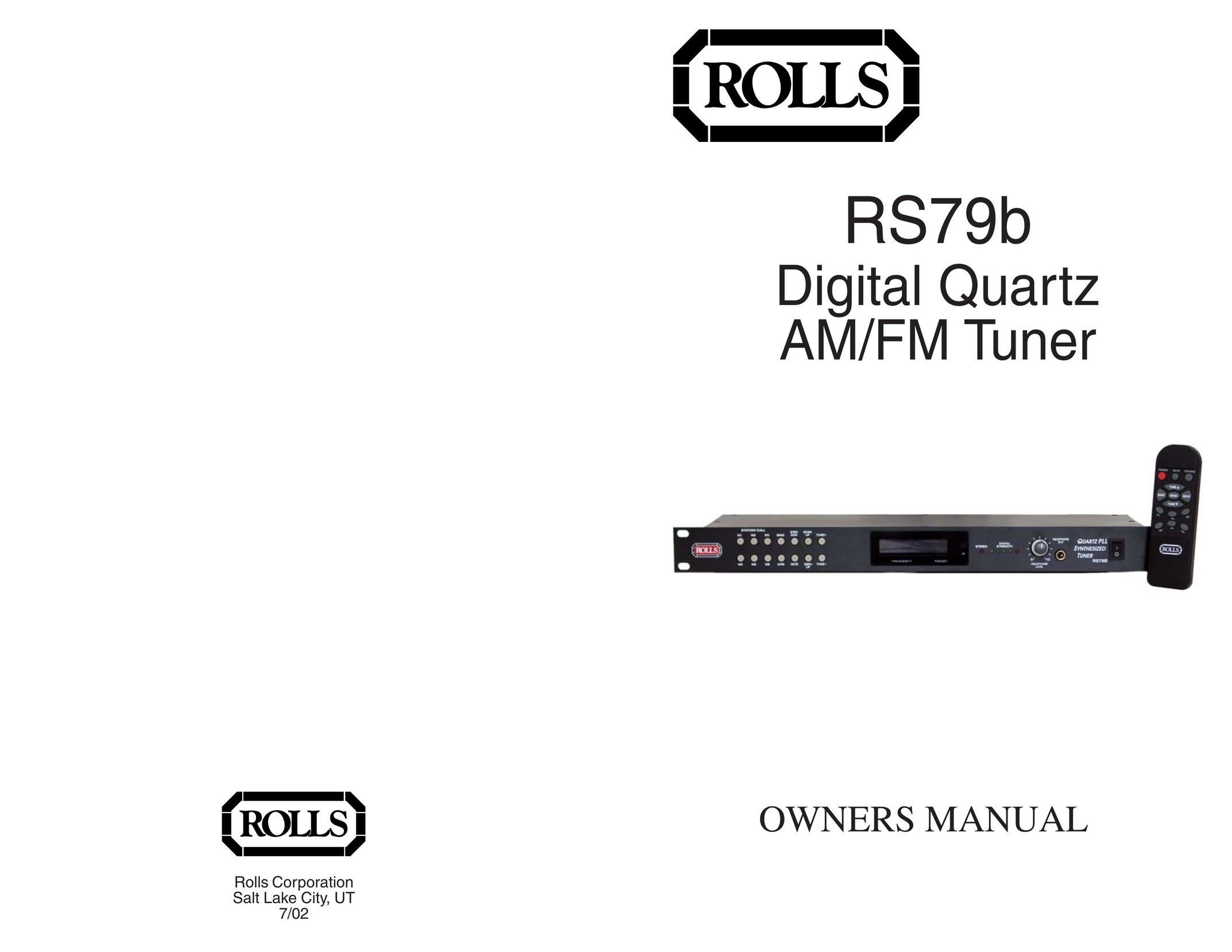 Rolls RS79b Stereo System User Manual