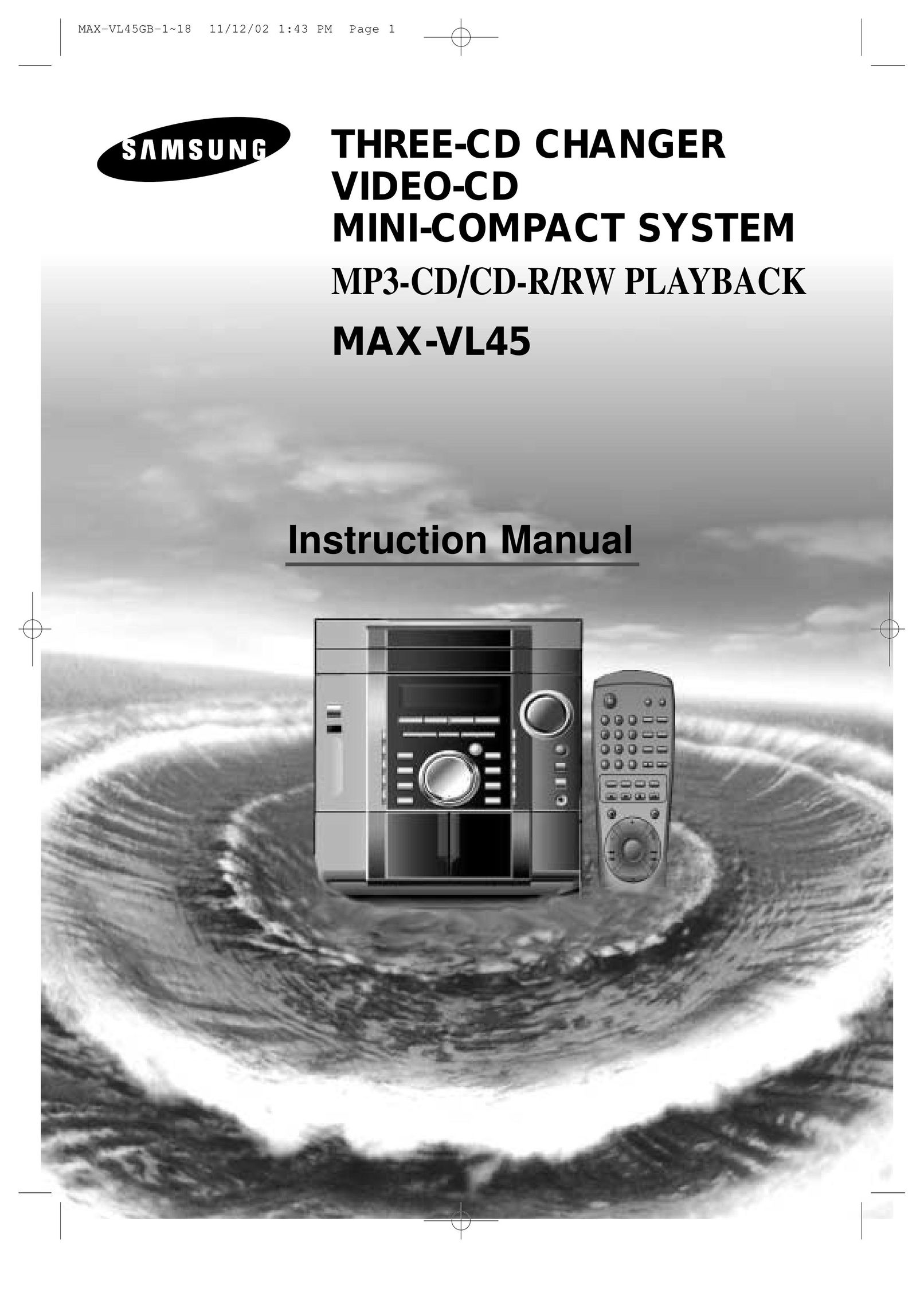 Samsung AH68-00935B Stereo System User Manual
