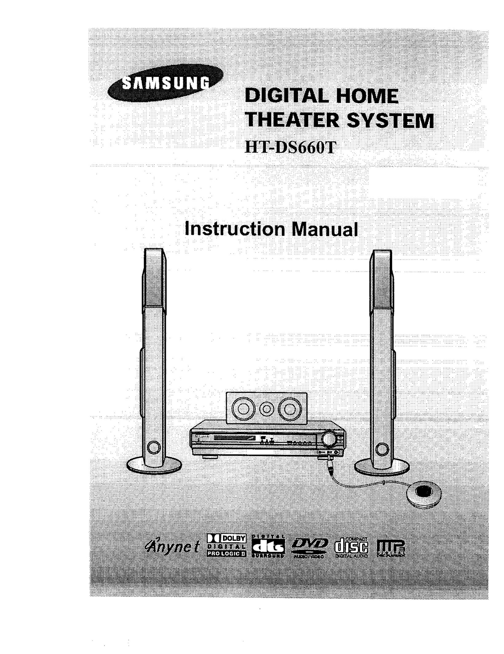 Samsung DS660T Stereo System User Manual
