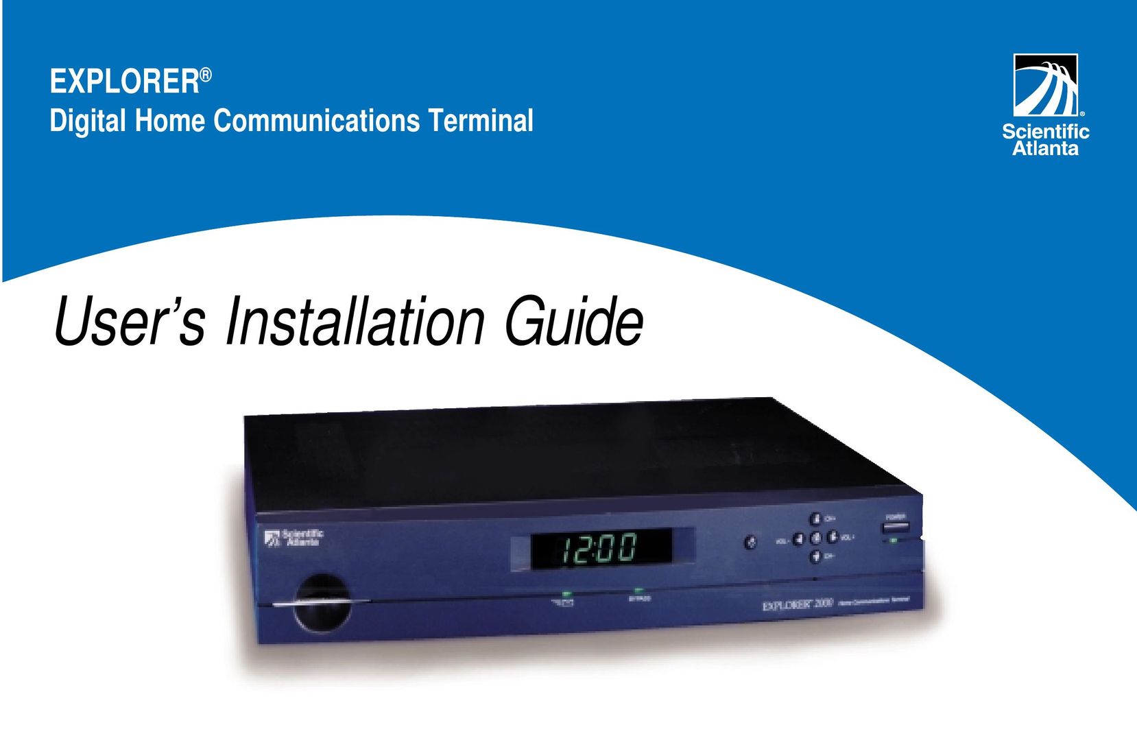Scientific Atlanta Digital Home Communications Terminal Stereo System User Manual