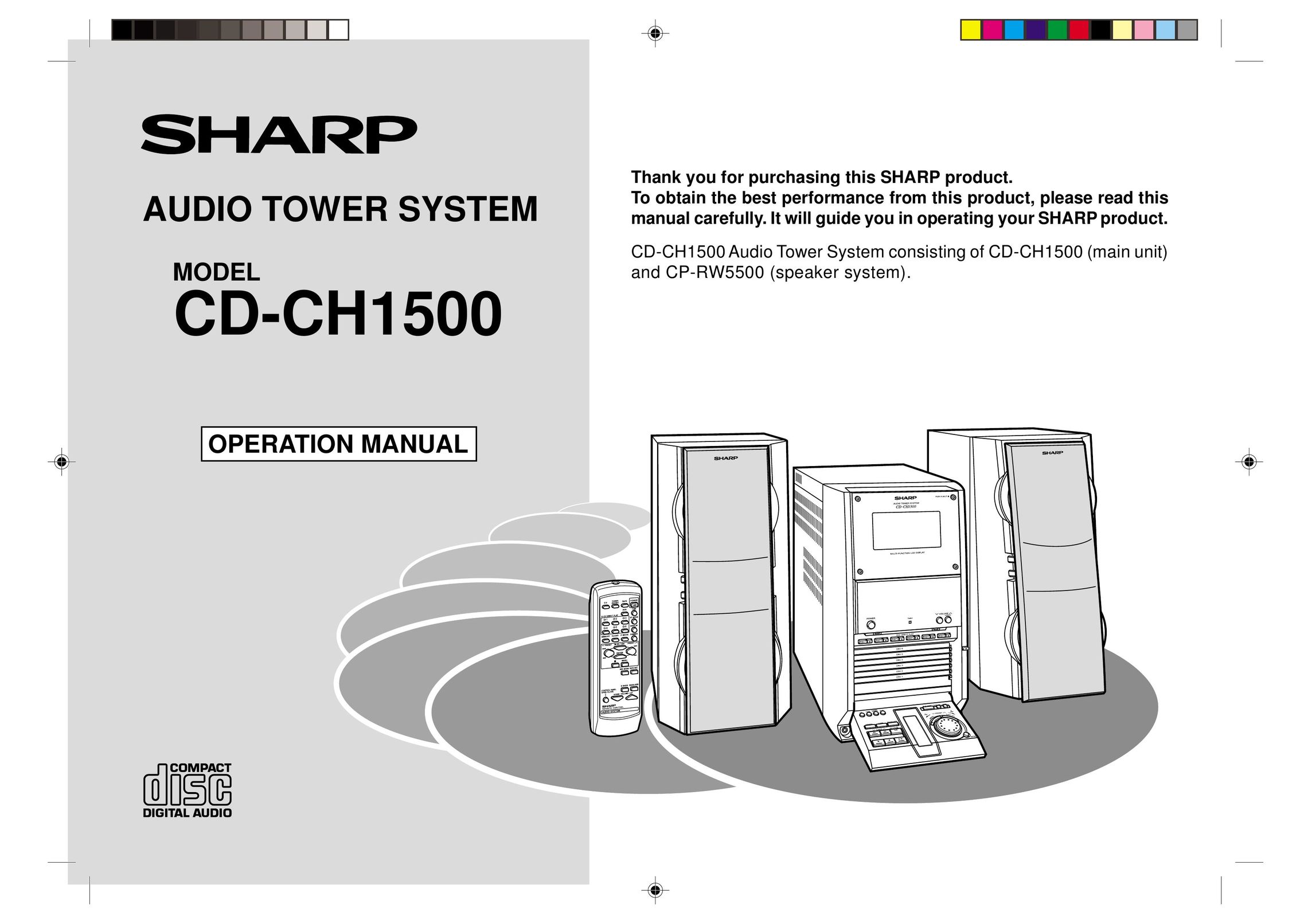 Sharp CD-CH1500 Stereo System User Manual