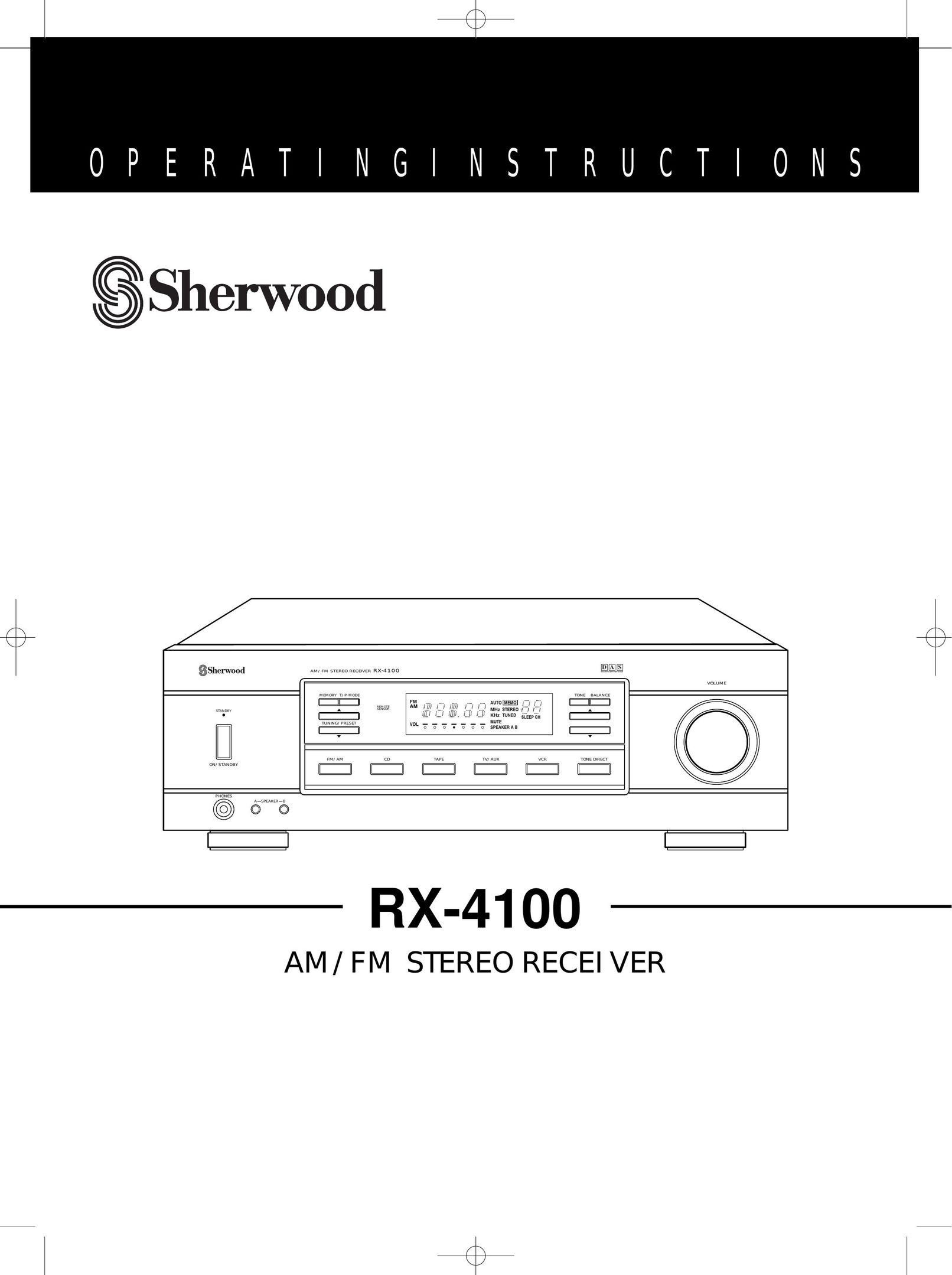 Sherwood RX-4100 Stereo System User Manual