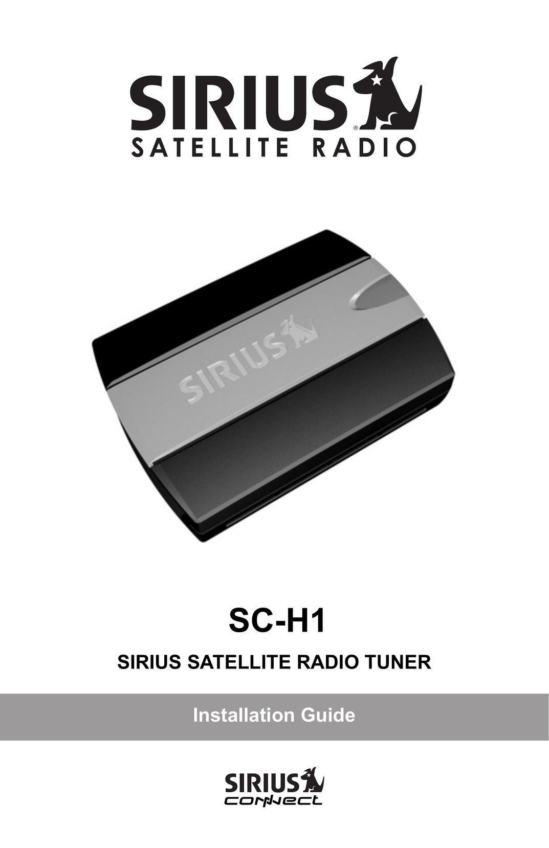 Sirius Satellite Radio SCH1 Stereo System User Manual
