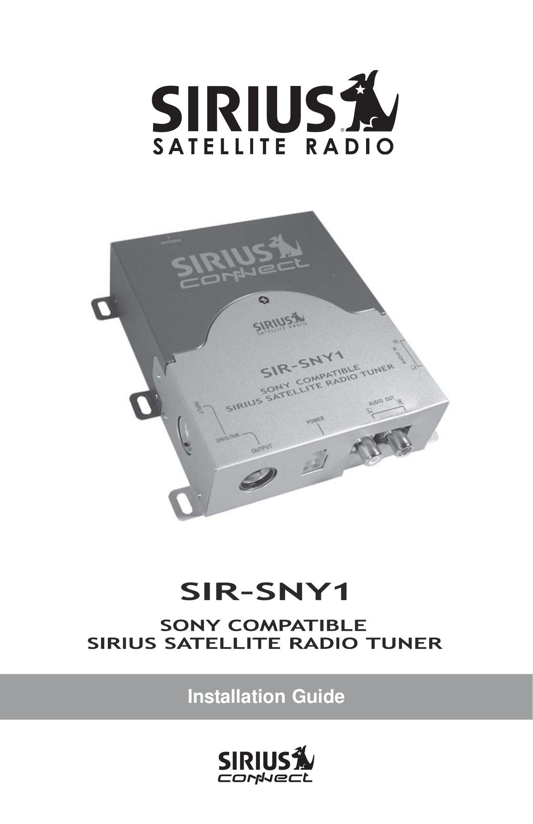 Sirius Satellite Radio SIR-SNY1 Stereo System User Manual