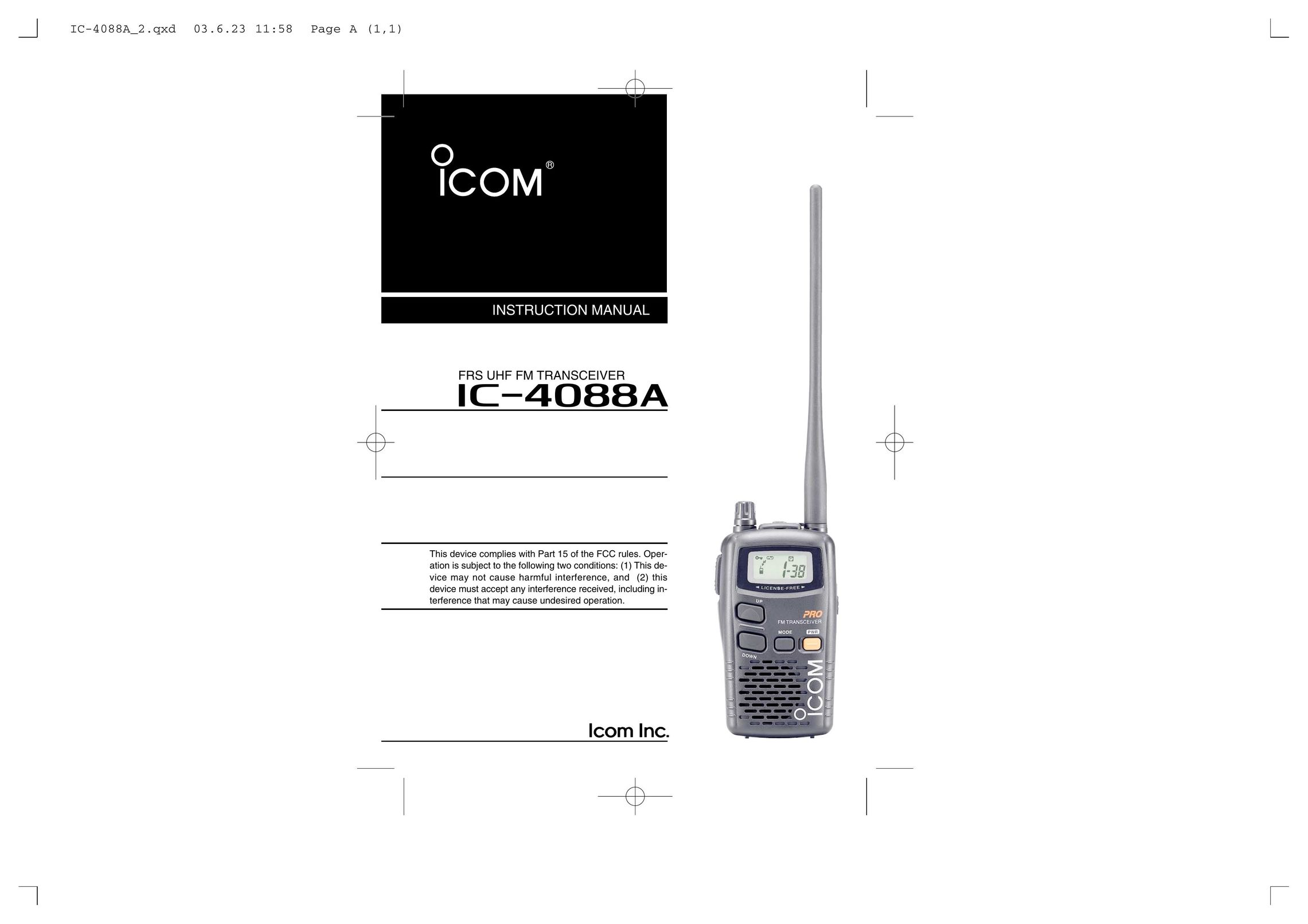 Socket Mobile IC-4088A Stereo System User Manual