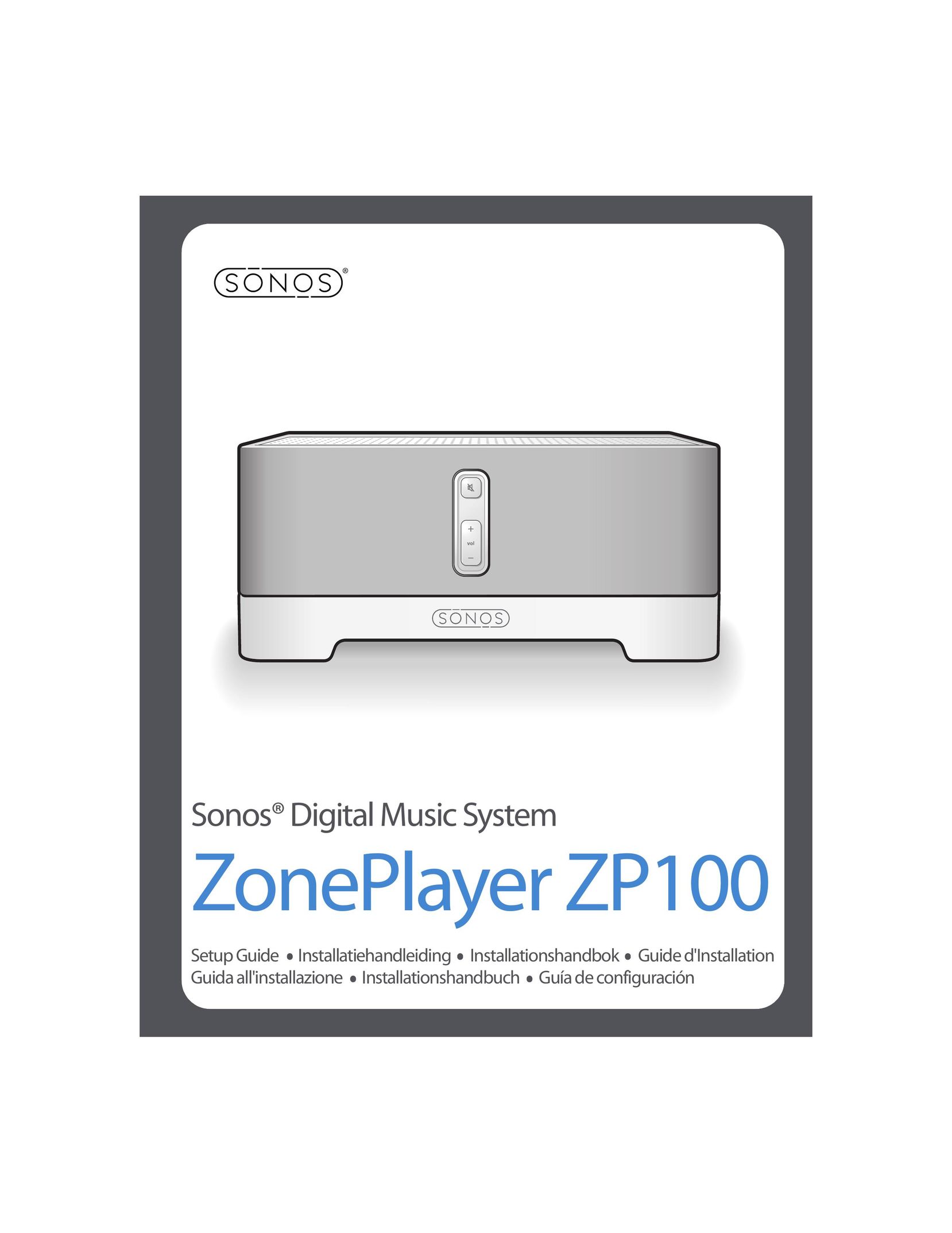 Sonos ZP100 Stereo System User Manual