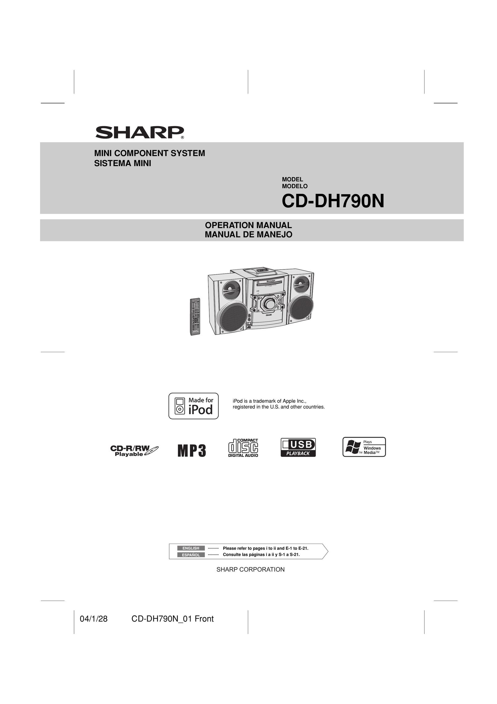 Sony CD-DH790N Stereo System User Manual