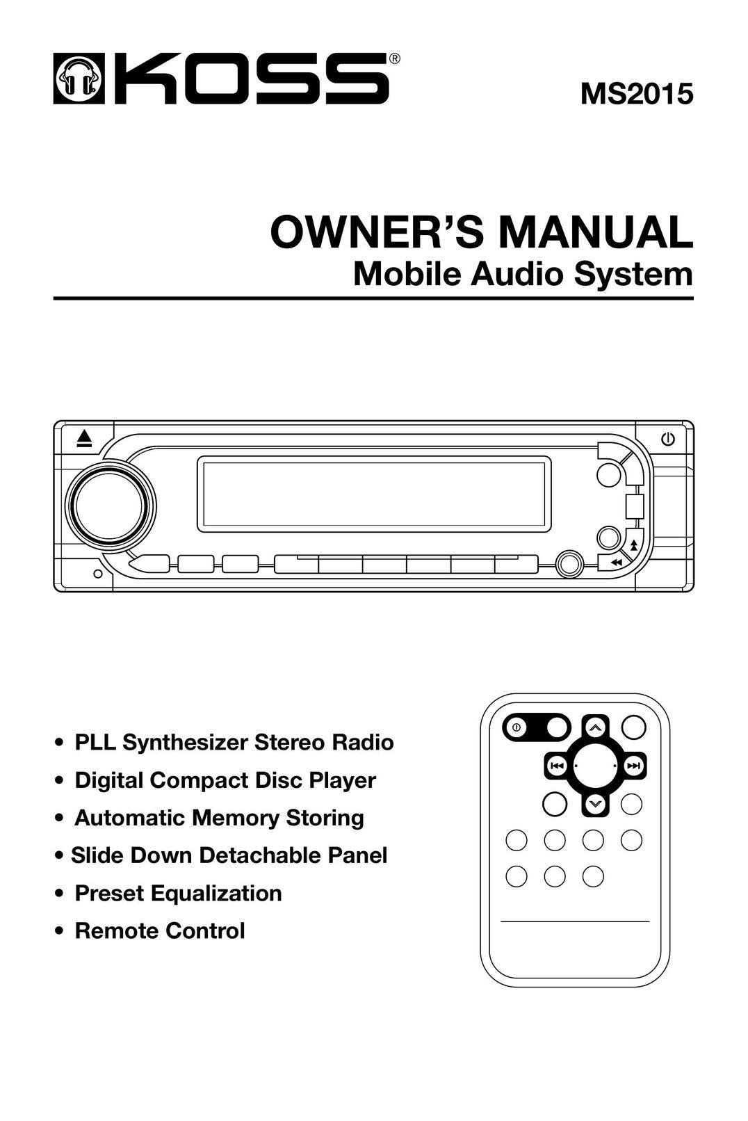StreamLight MS2015 Stereo System User Manual