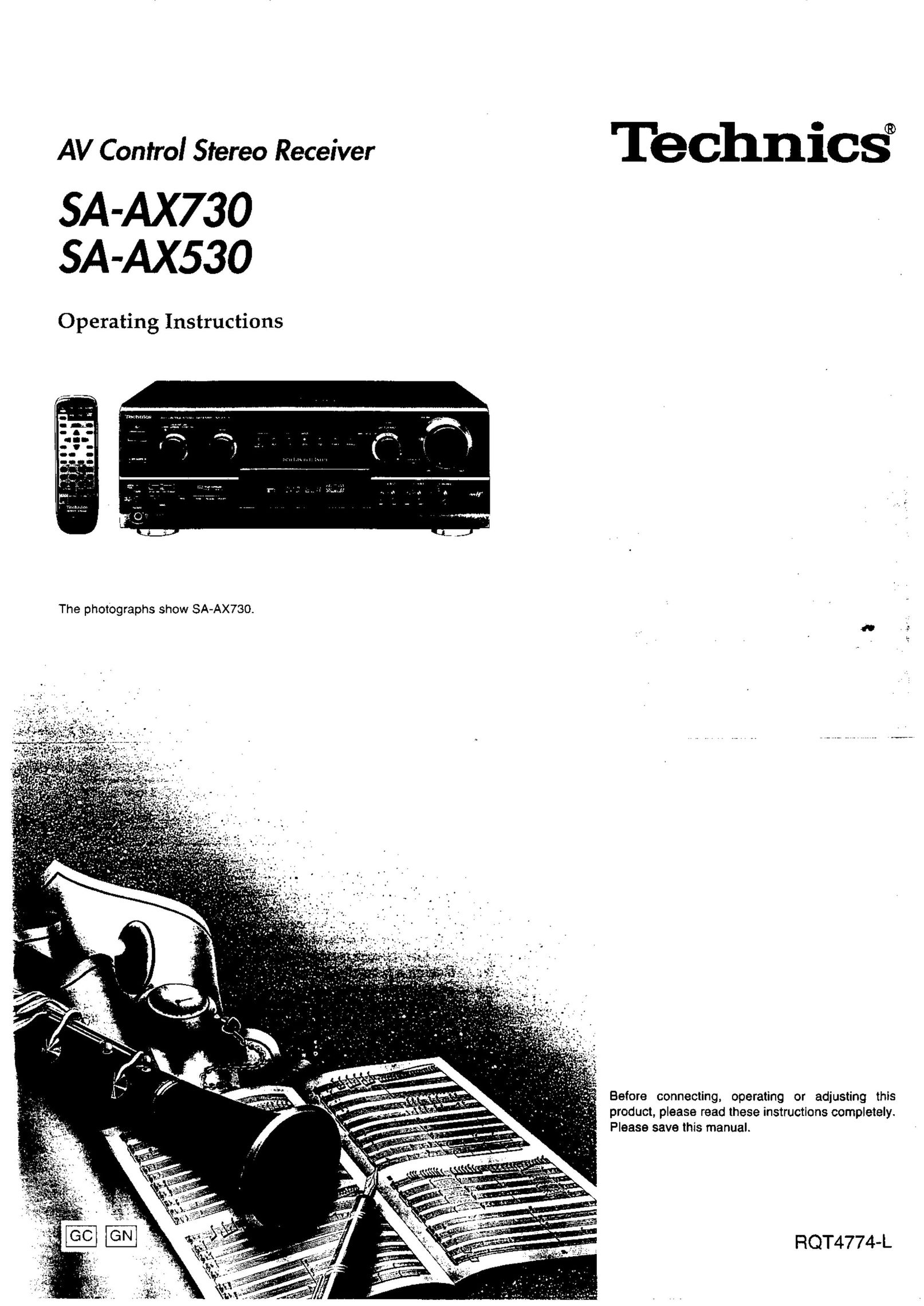 Technics SA-AX730 Stereo System User Manual