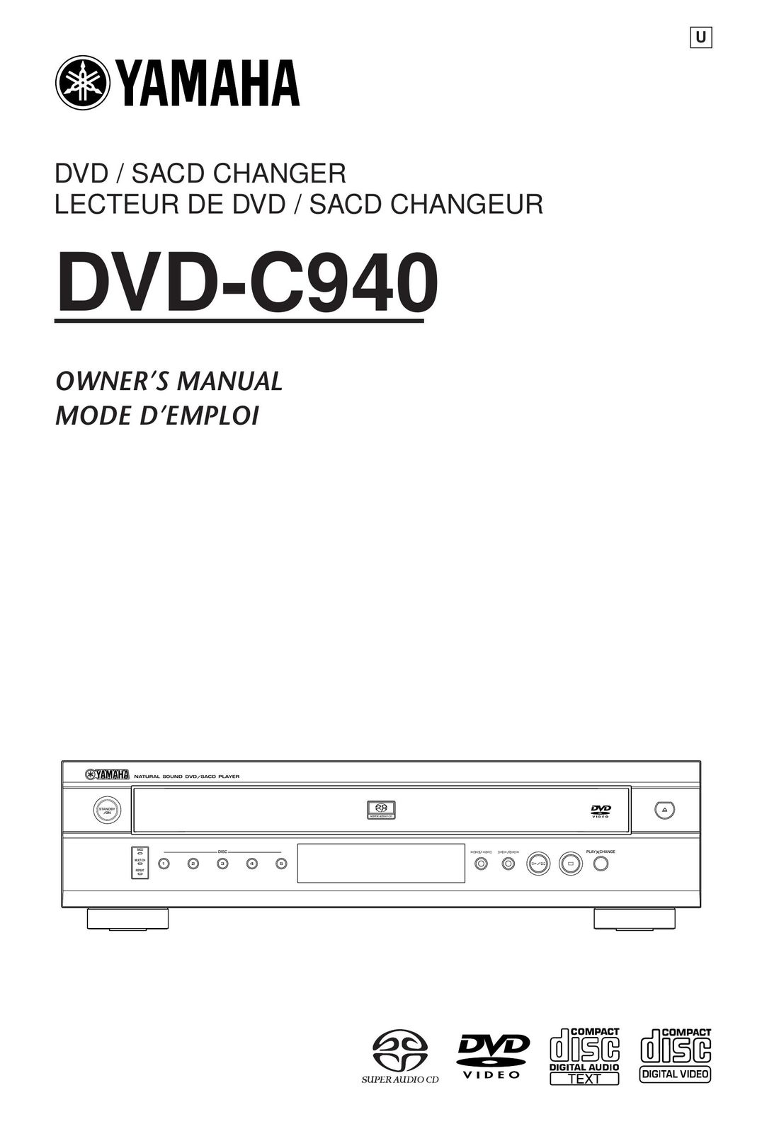 Yamaha DVD-C940 Stereo System User Manual