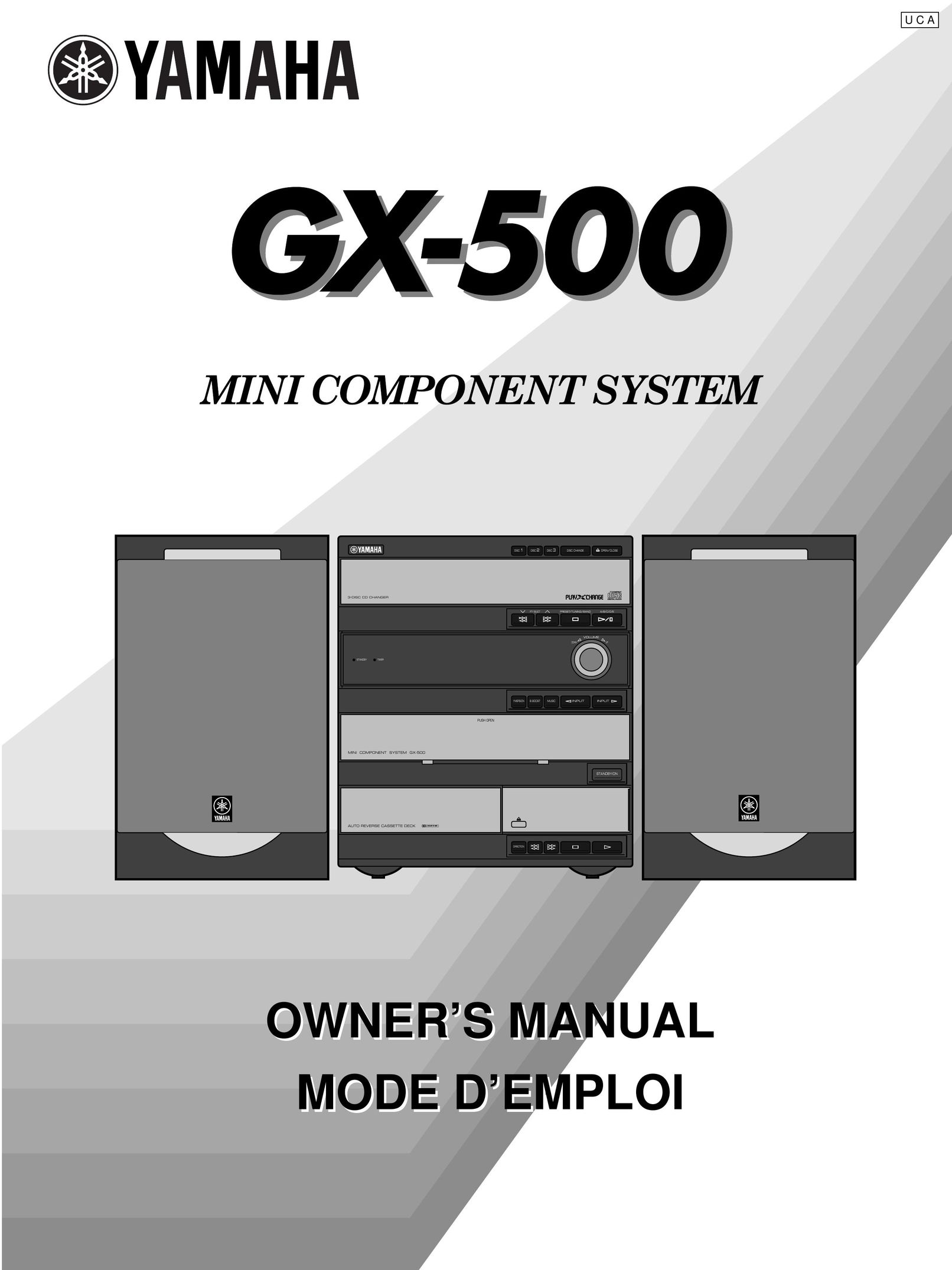 Yamaha GX500 Stereo System User Manual