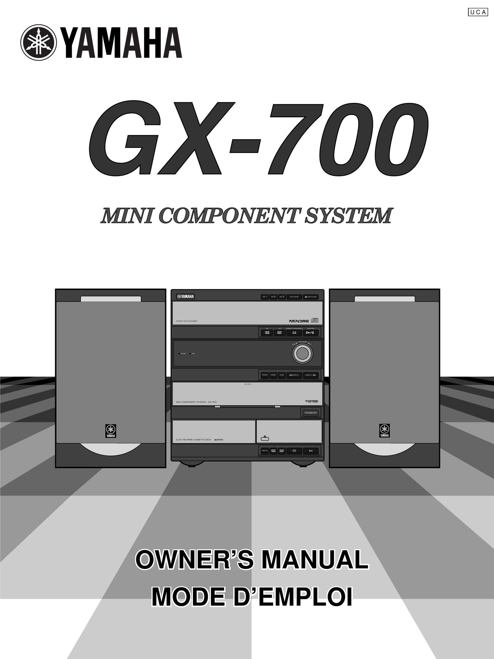 Yamaha GX700 Stereo System User Manual
