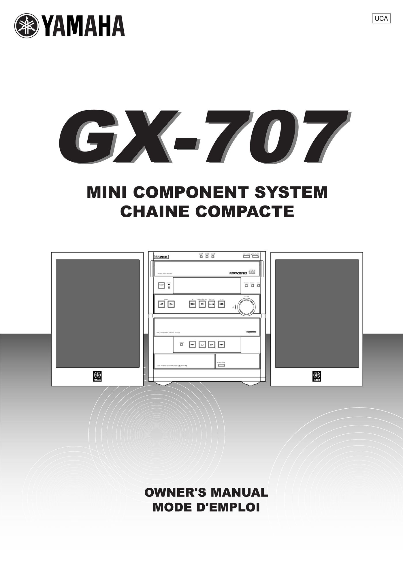 Yamaha GX707 Stereo System User Manual
