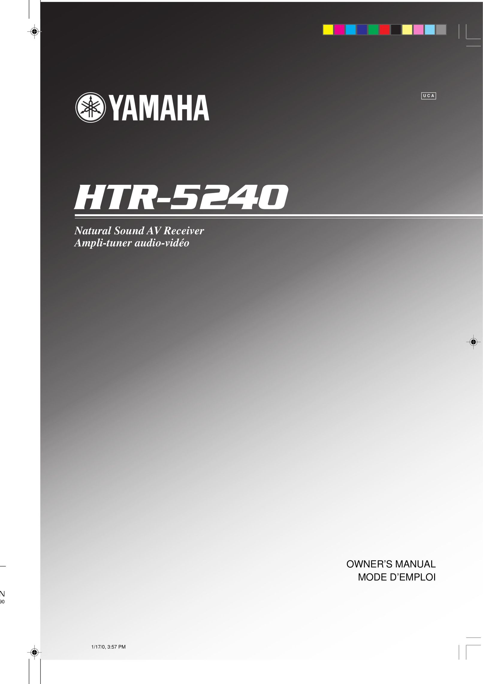 Yamaha HTR-5240 Stereo System User Manual