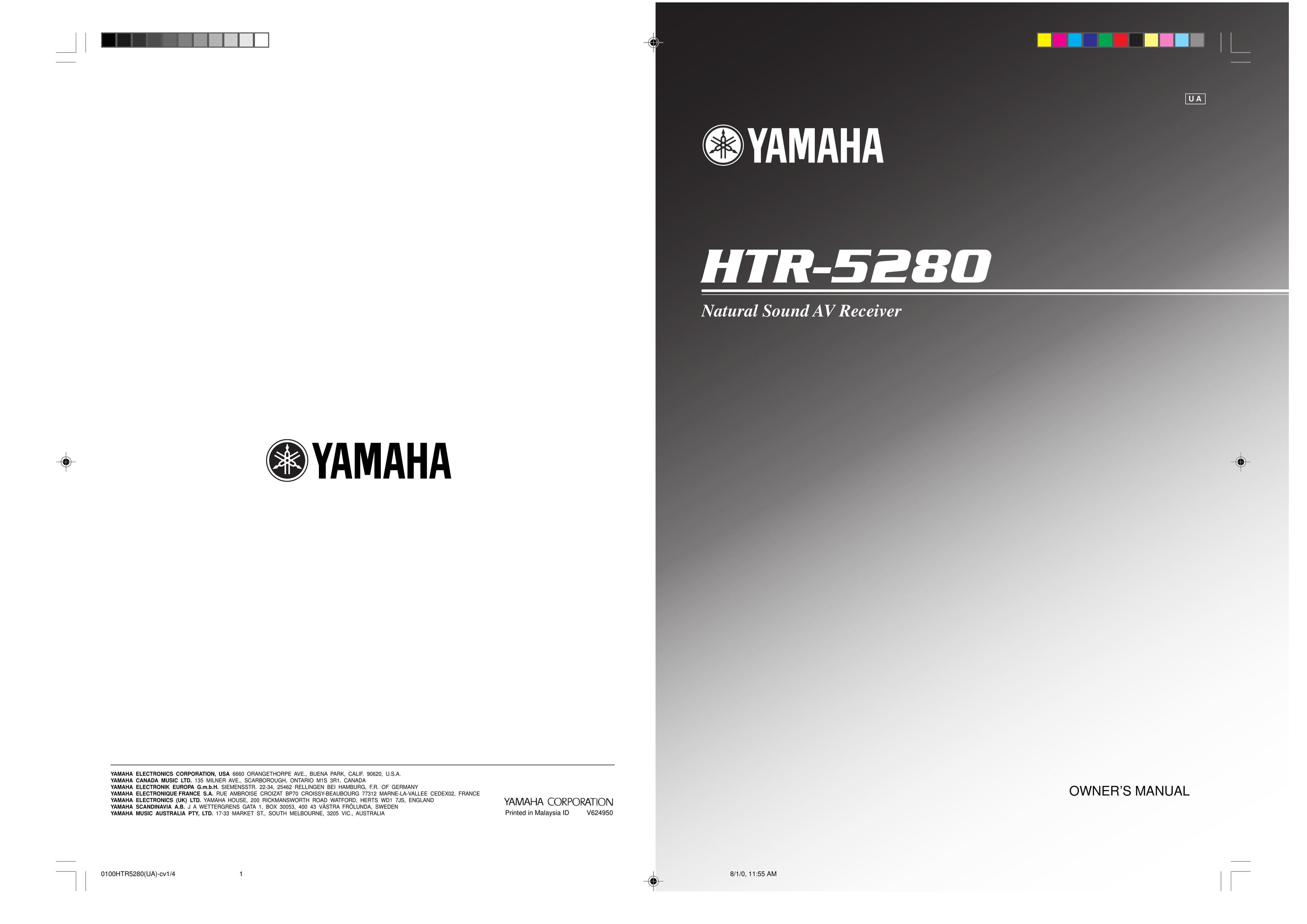 Yamaha HTR-5280 Stereo System User Manual