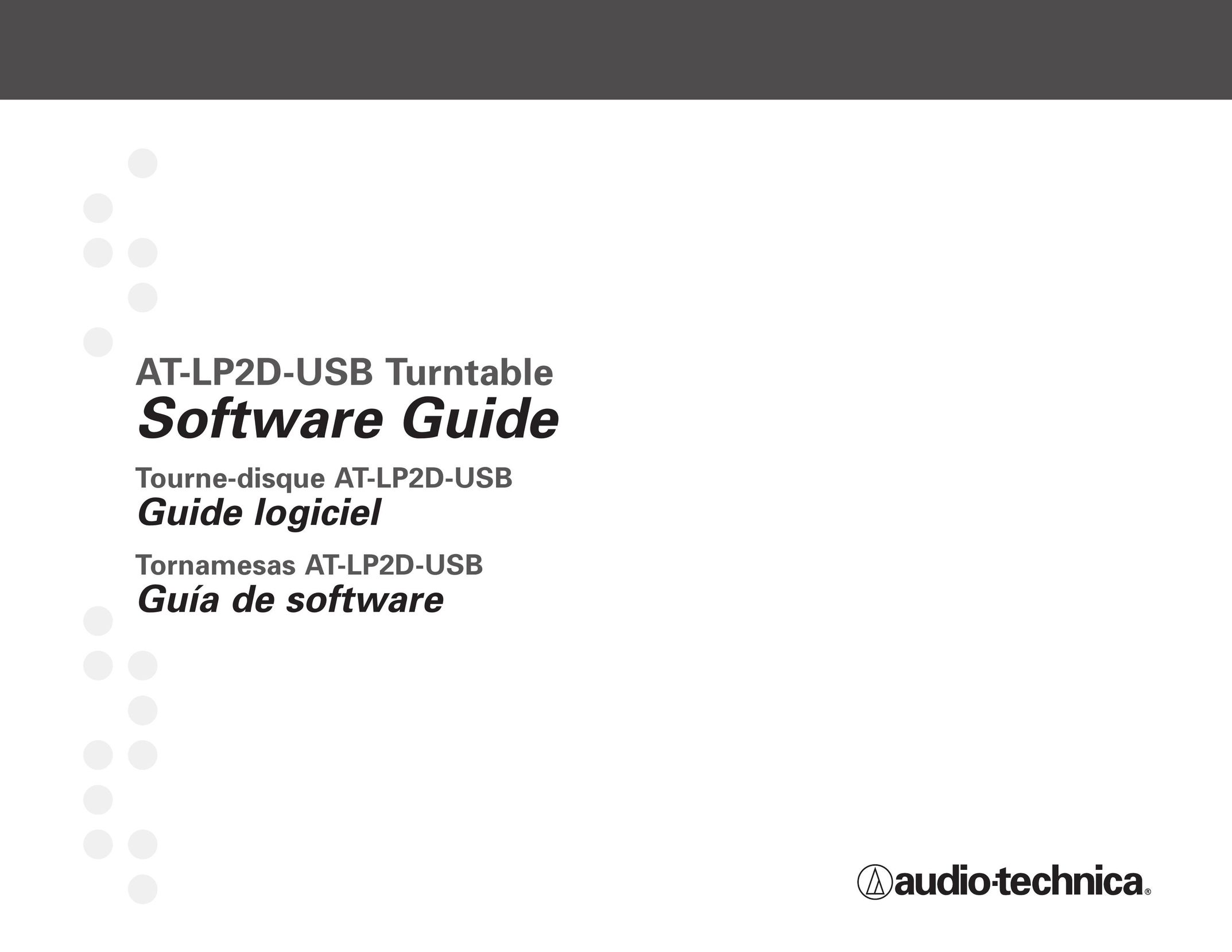 Audio-Technica AT-LP2D-USB Turntable User Manual