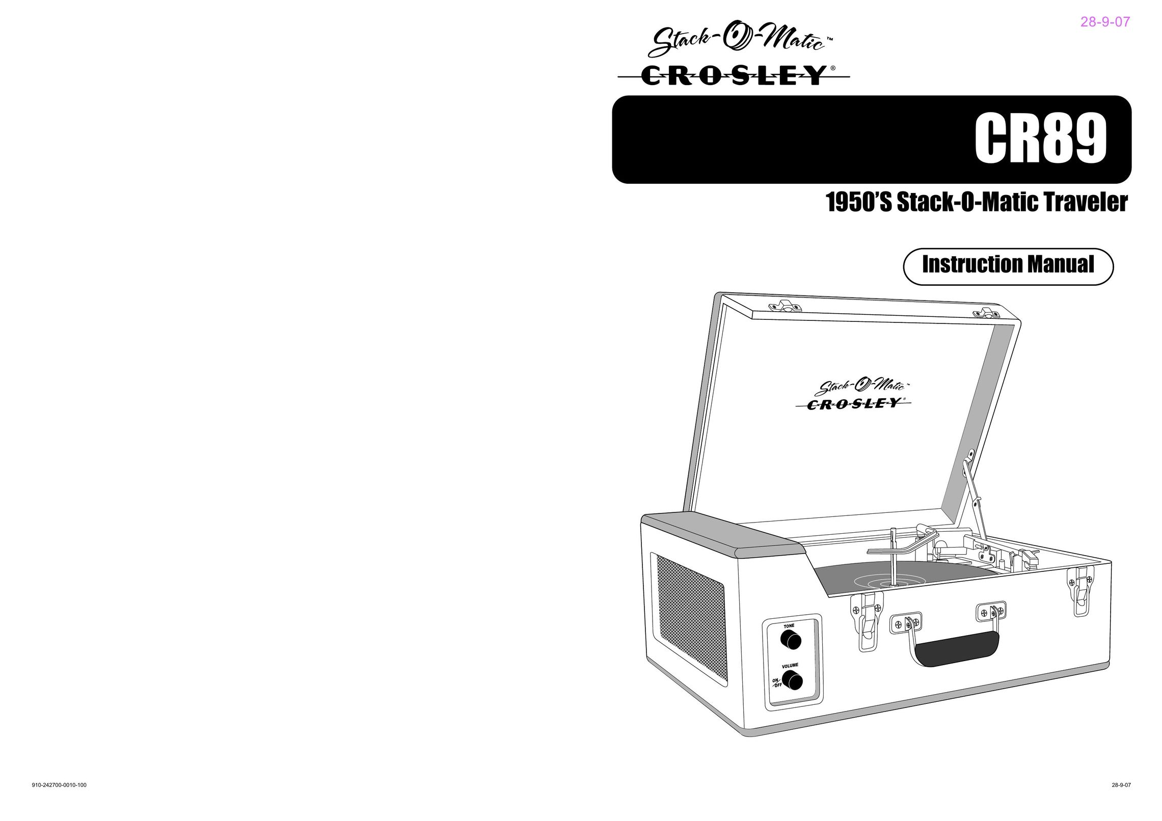 Crosley CR89 Turntable User Manual