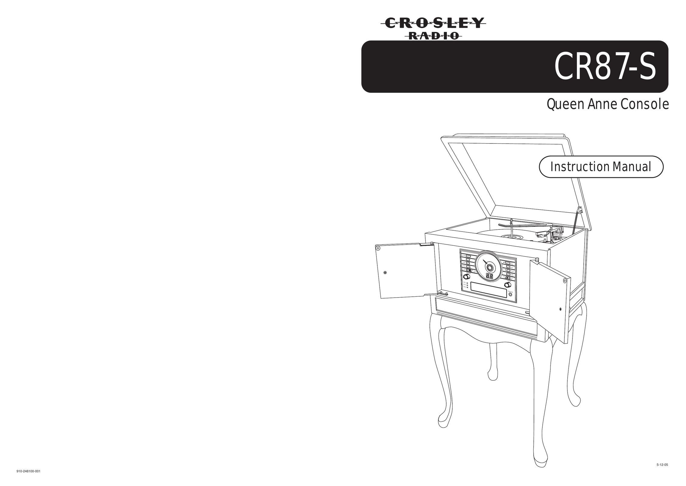 Crosley Radio CR87-S Turntable User Manual